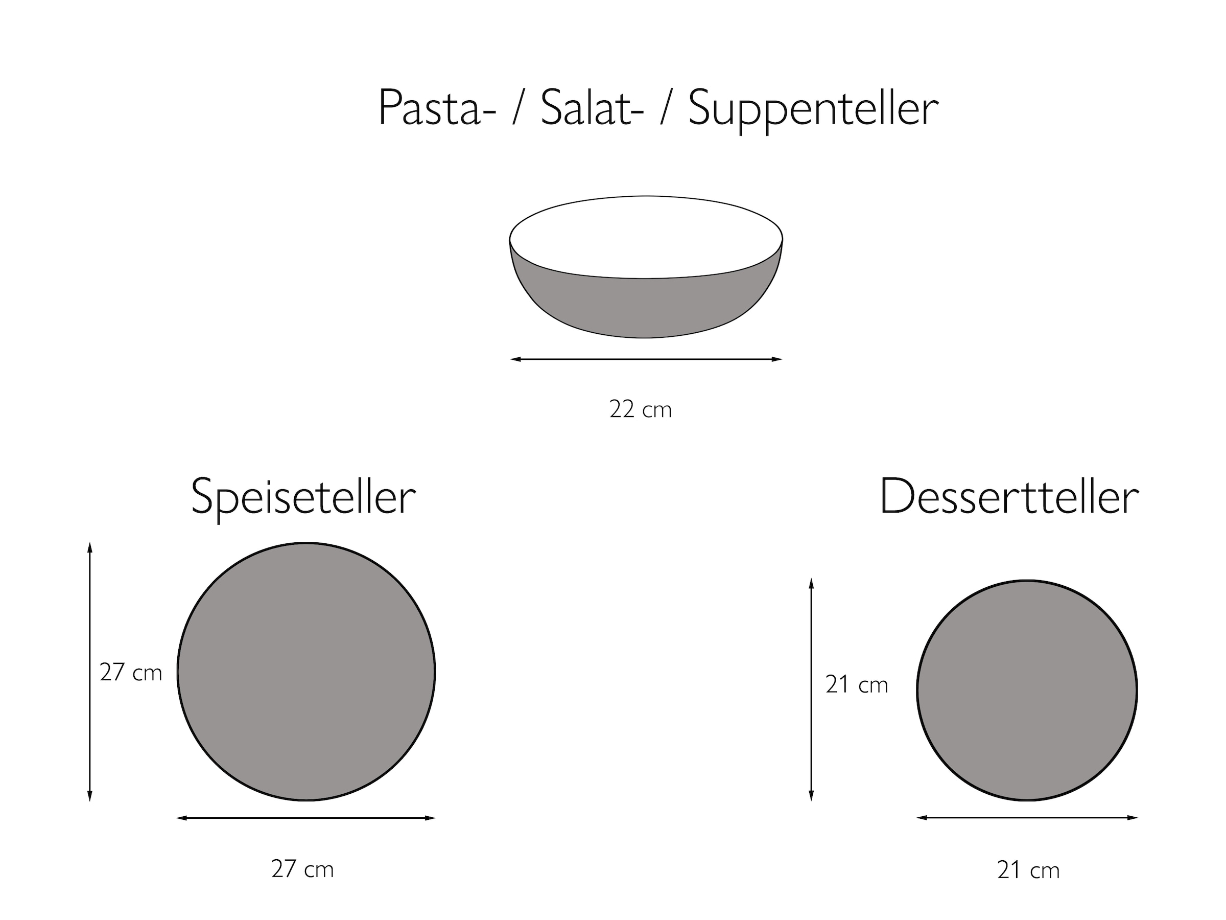 CreaTable Tafelservice »Teller Set, Geschirr-Set Soft Touch Black« Service, schwarz, seidenmatte Glasur, 12 Teile, für 4 Personen