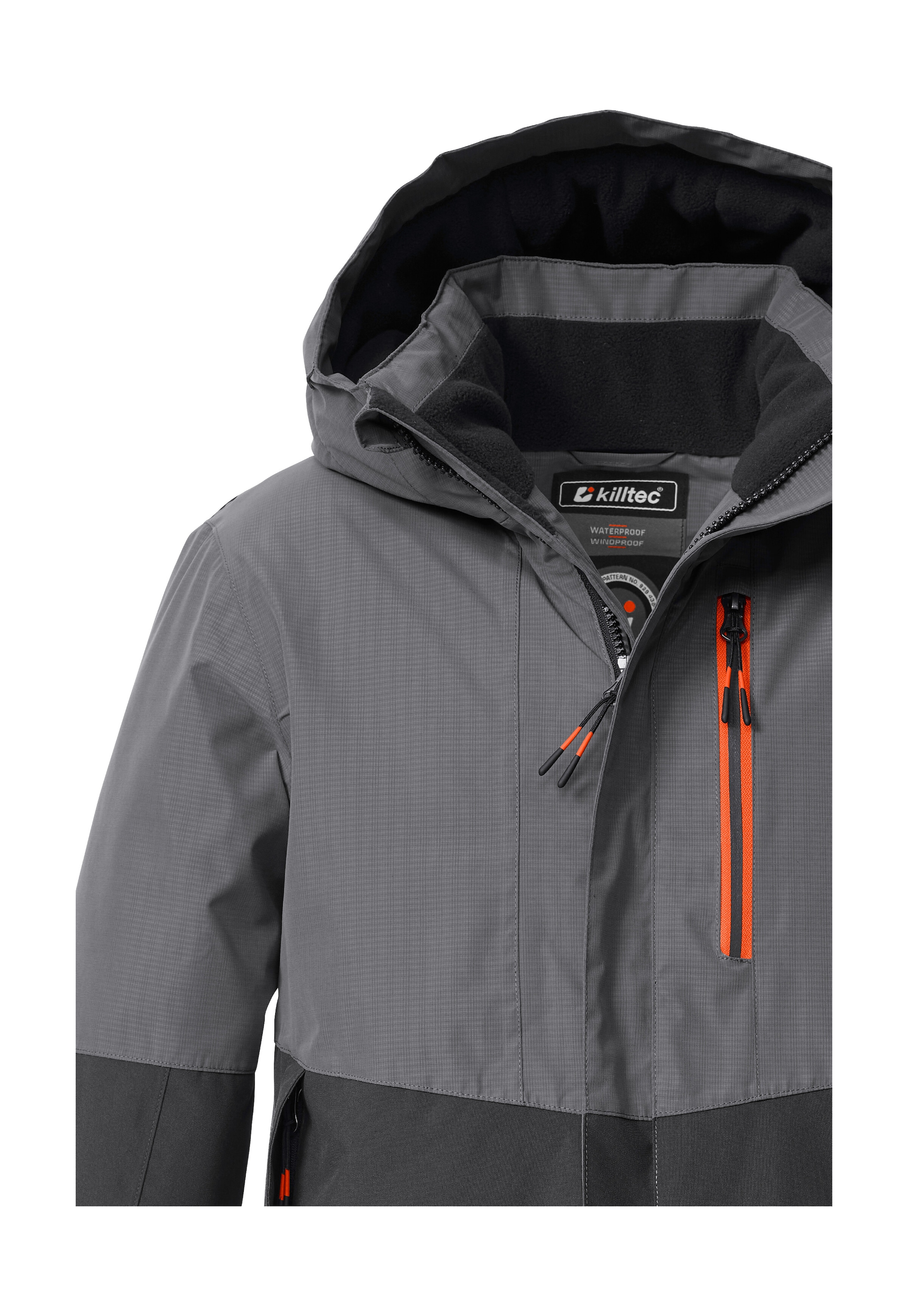Killtec Funktionsjacke »KOW 222 BYS JCKT«, Wind- u. wasserdichte Kinderjacke mit Fleece, reflektierender Print