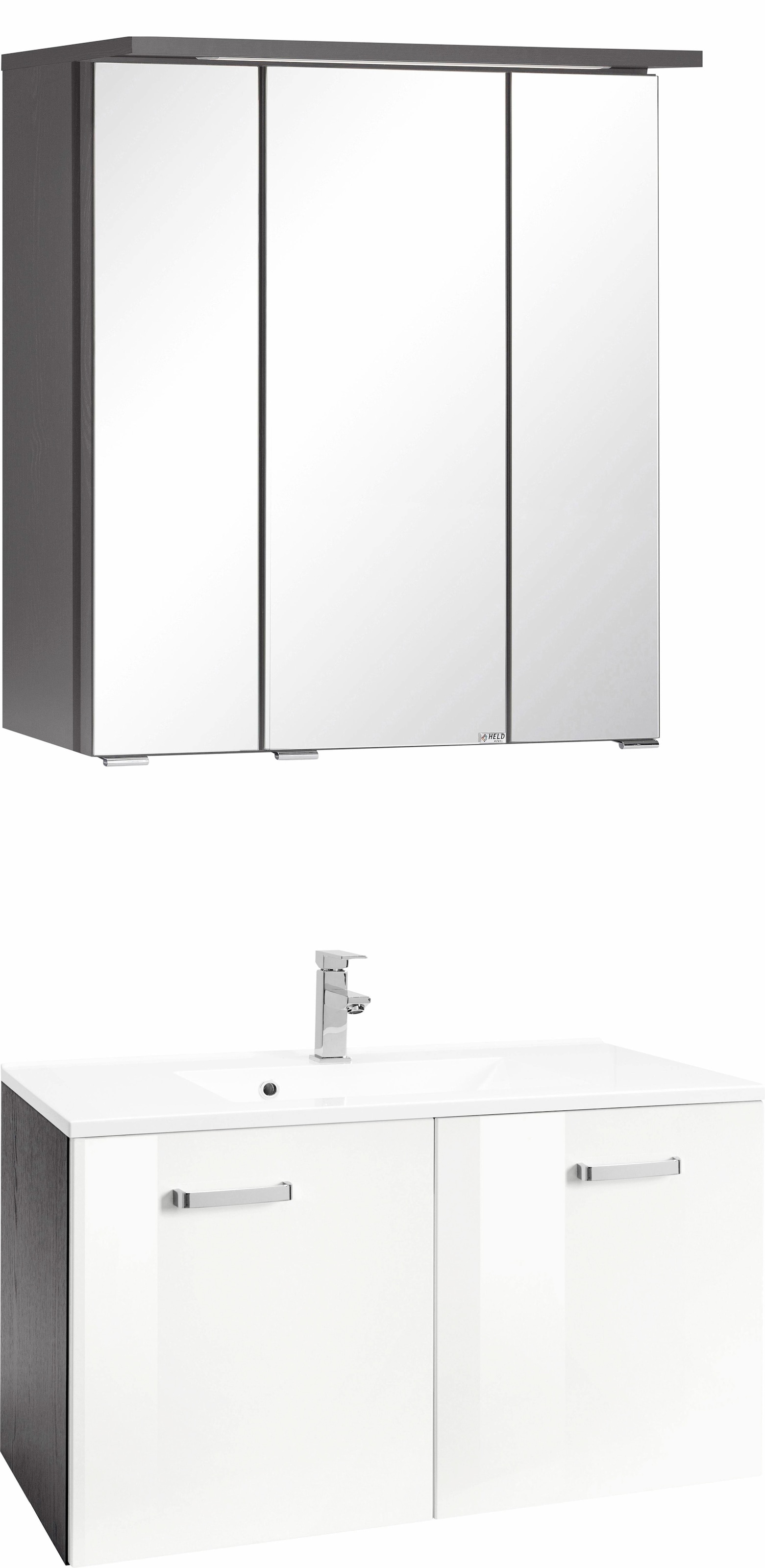 welltime Badmöbel-Set »Ravenna« 2 Stk. tlg. Breite 70 cm, inklusive Bad-Spi günstig online kaufen