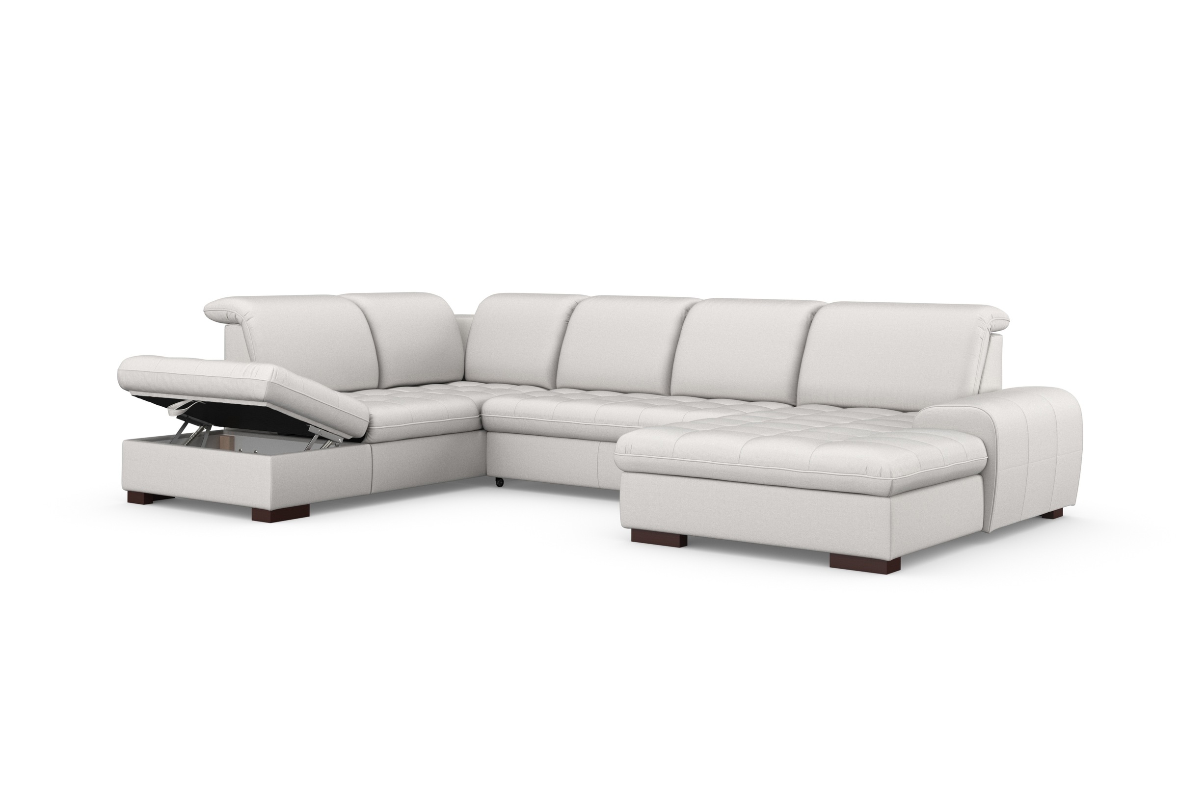 sit&more Wohnlandschaft »Luxor U-Form«, wahlweise mit Bettfunktion, Bettkasten und Kopfteilverstellung