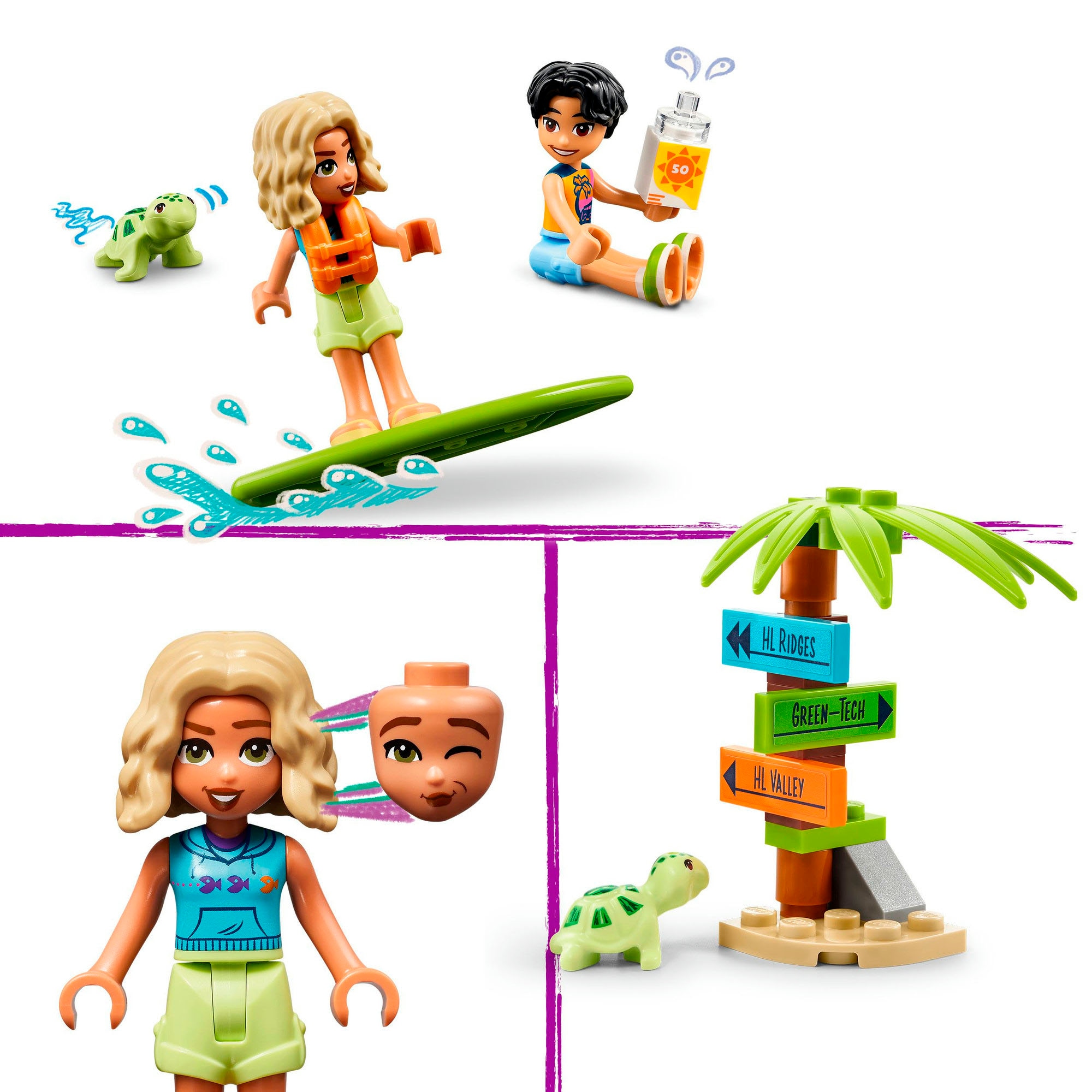 LEGO® Konstruktionsspielsteine »Smoothie-Stand am Strand (42625), LEGO Friends«, (213 St.), Made in Europe
