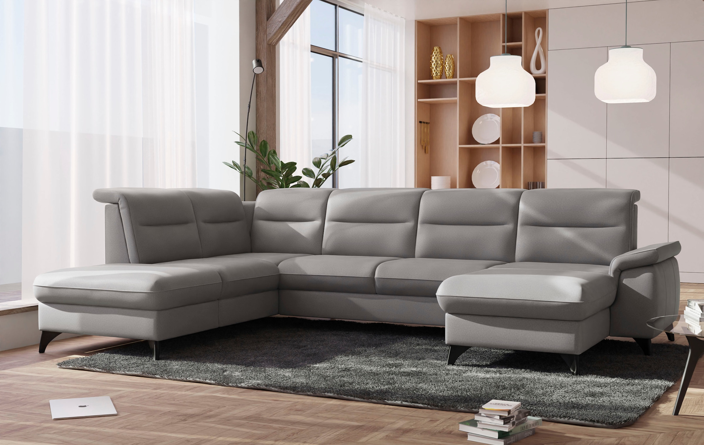 sit&more Wohnlandschaft »Astoria U-Form« wahlweise mit motorischer Relaxfunktion