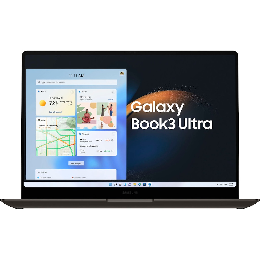 Samsung Notebook »Galaxy Book3 Ultra«, 40,62 cm, / 16 Zoll, Intel, Core i9, GeForce RTX 4070, 1000 GB SSD