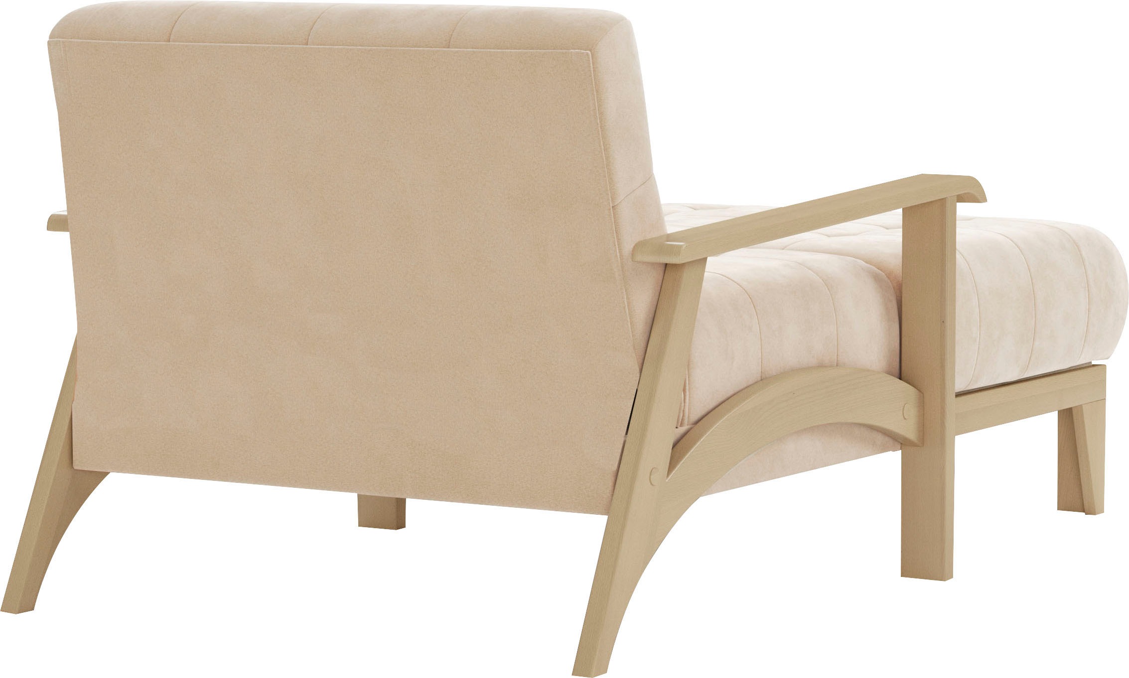 sit&more Recamiere »Billund«, Armlehnen aus Buchenholz in natur, verschiedene Bezüge und Farben