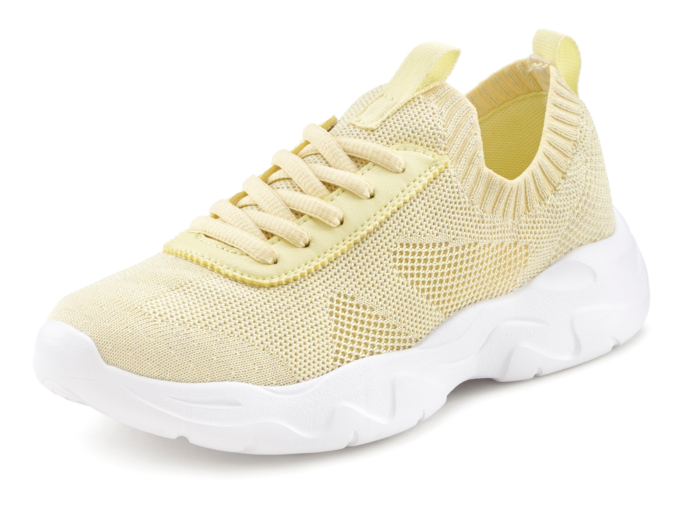 LASCANA Sneaker, ultraleicht zum Reinschlüpfen in leichter Glitzer-Optik VEGAN kaufen