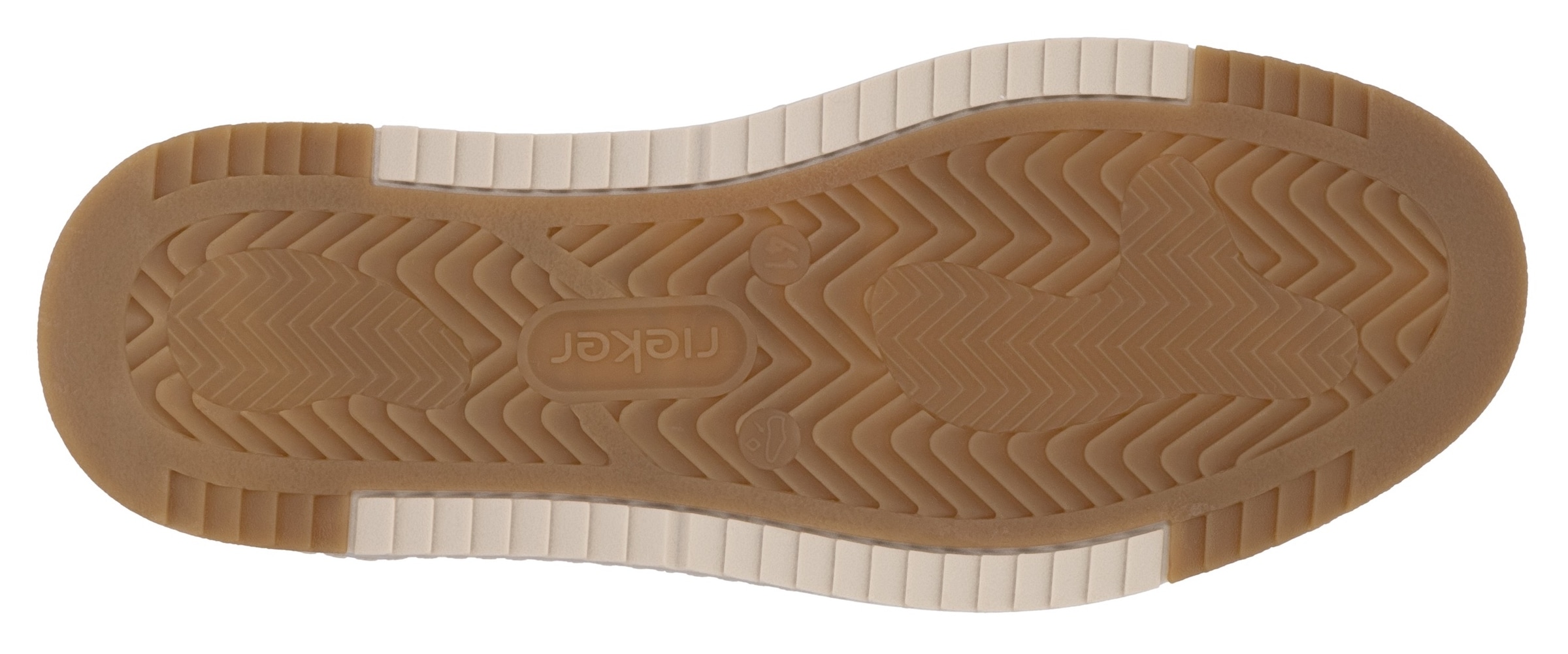 Rieker Sneaker, Freizeitschuh, Halbschuh, Schnürschuh mit gepolstertem Schaftrand