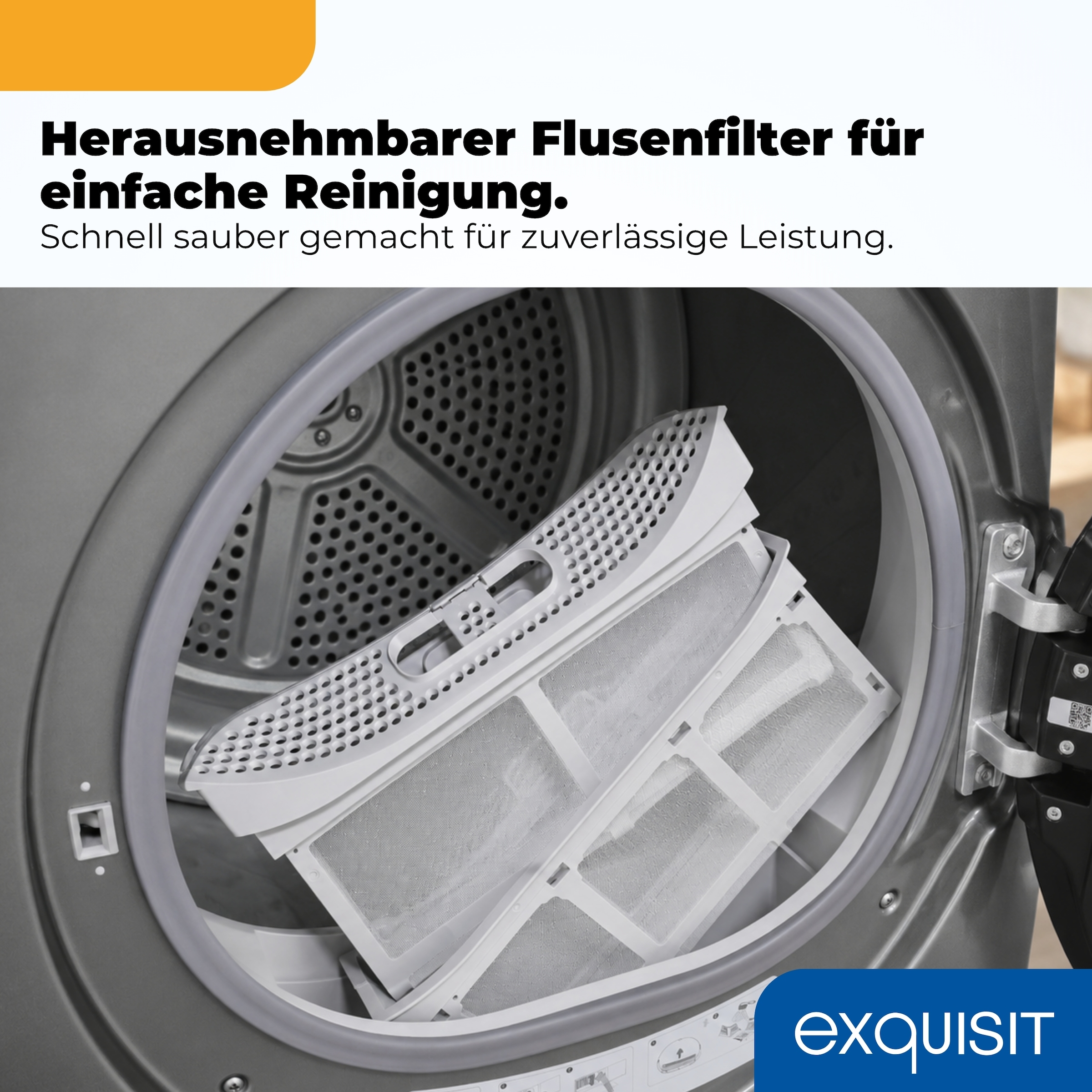 exquisit Wärmepumpentrockner »TWP703-010D« Wärmepumpentechnologie für weniger Energieverbrauch, sehr sparsam