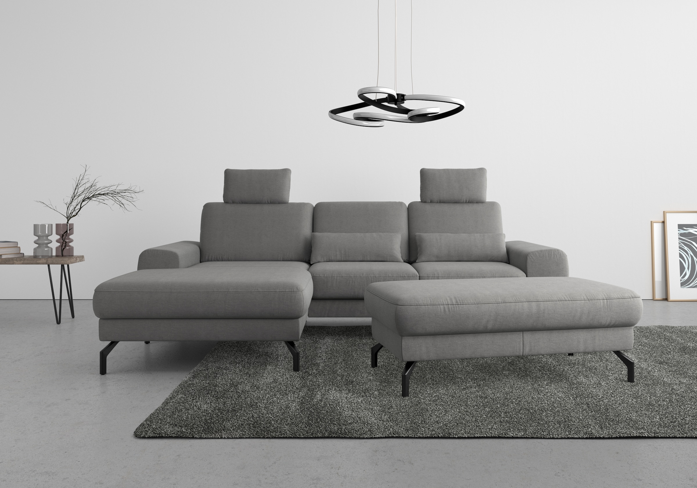 sit&more Ecksofa »Cinturo L-Form«, inklusive Sitztiefenverstellung und Fede günstig online kaufen