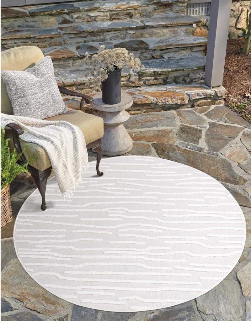 Carpet City Teppich »In-& Outdoorteppich Santorini 450, 3D-Effekt, Gestreif günstig online kaufen