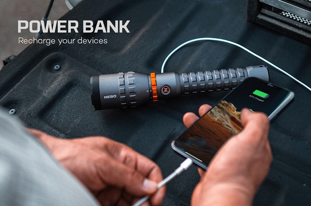 NEBO LED Taschenlampe »Nebo DAVINCI™ 8000« Set, Taschenlampe inkl. Ladekabel, 2 Stk. tlg.