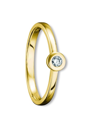 ONE ELEMENT Diamantring »0,05 ct Diamant Brillant Ring aus 585 Gelbgold«, Damen Gold... kaufen