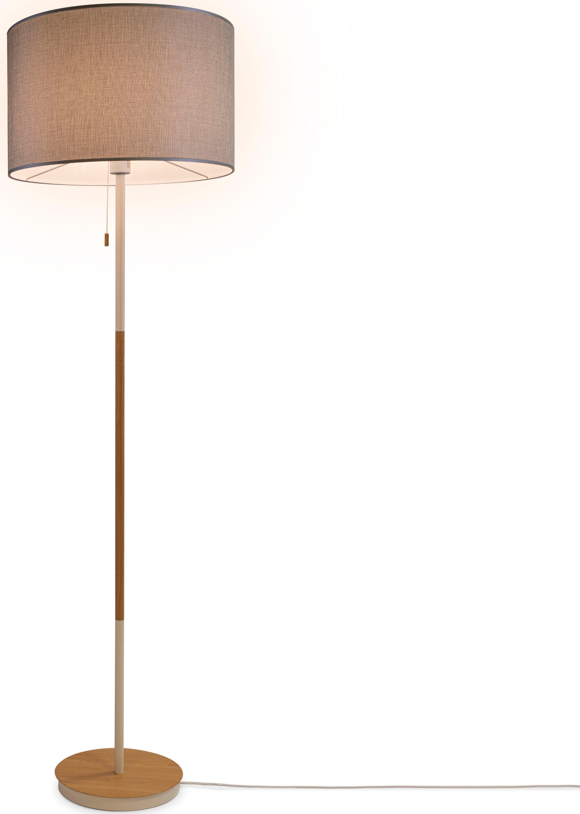 Paco kaufen Home Stofflampe Standleuchte Wohnzimmer Stehlampe COLOR«, Einfarbig online »EK E27 UNI CA Stoffschirm Skandi