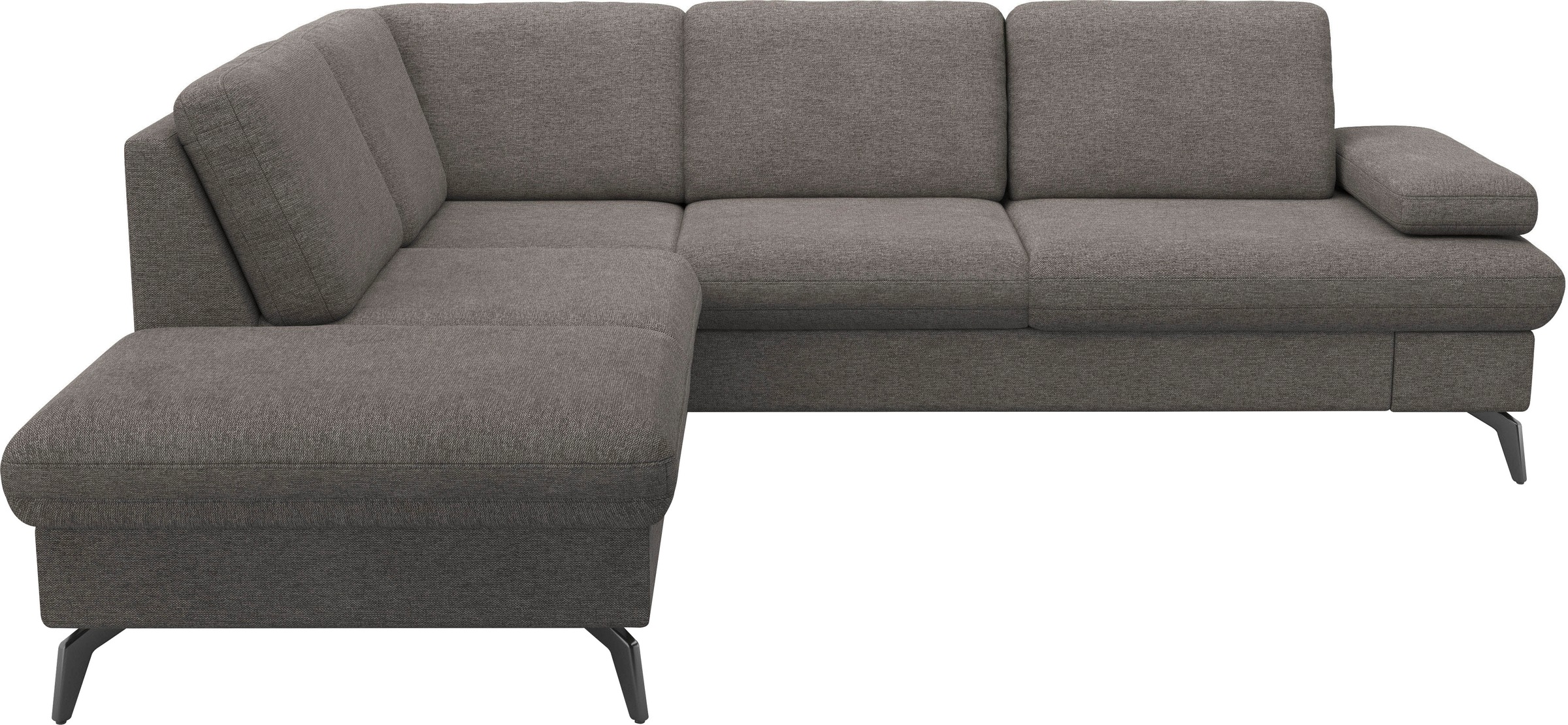 sit&more Ecksofa »Morris Jubi L-Form«, inkl. Armteilfunktion und 1 Zierkissen, wahlweise mit Bettfunktion