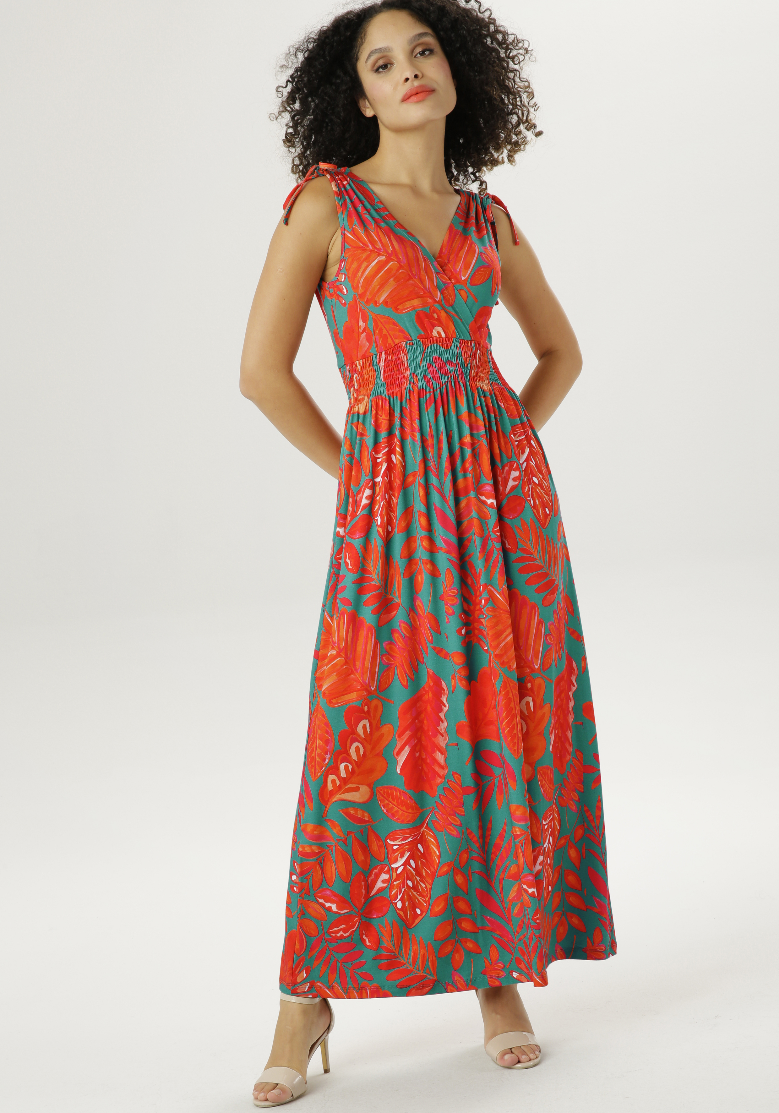 Raffung online an Jerseykleid, Taille kaufen der mit Benetton United of Colors