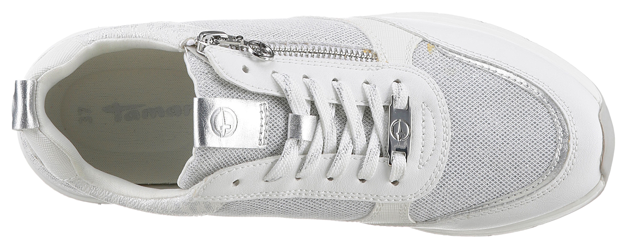 Tamaris Keilsneaker, Freizeitschuh, Halbschuh, in schmaler Form, vegane Verarbeitung