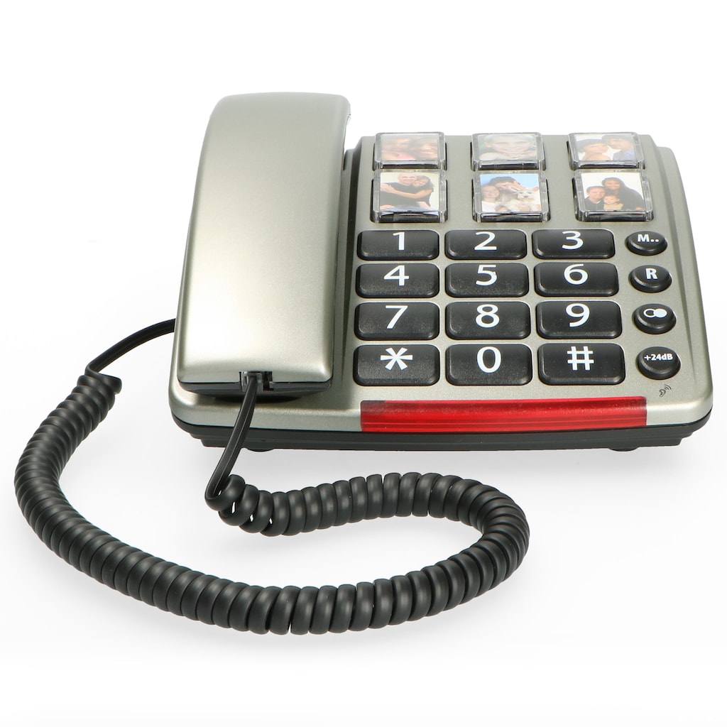 Profoon Kabelgebundenes Telefon »TX-560 - Schnurgebundenes Telefon mit großen Fototasten«