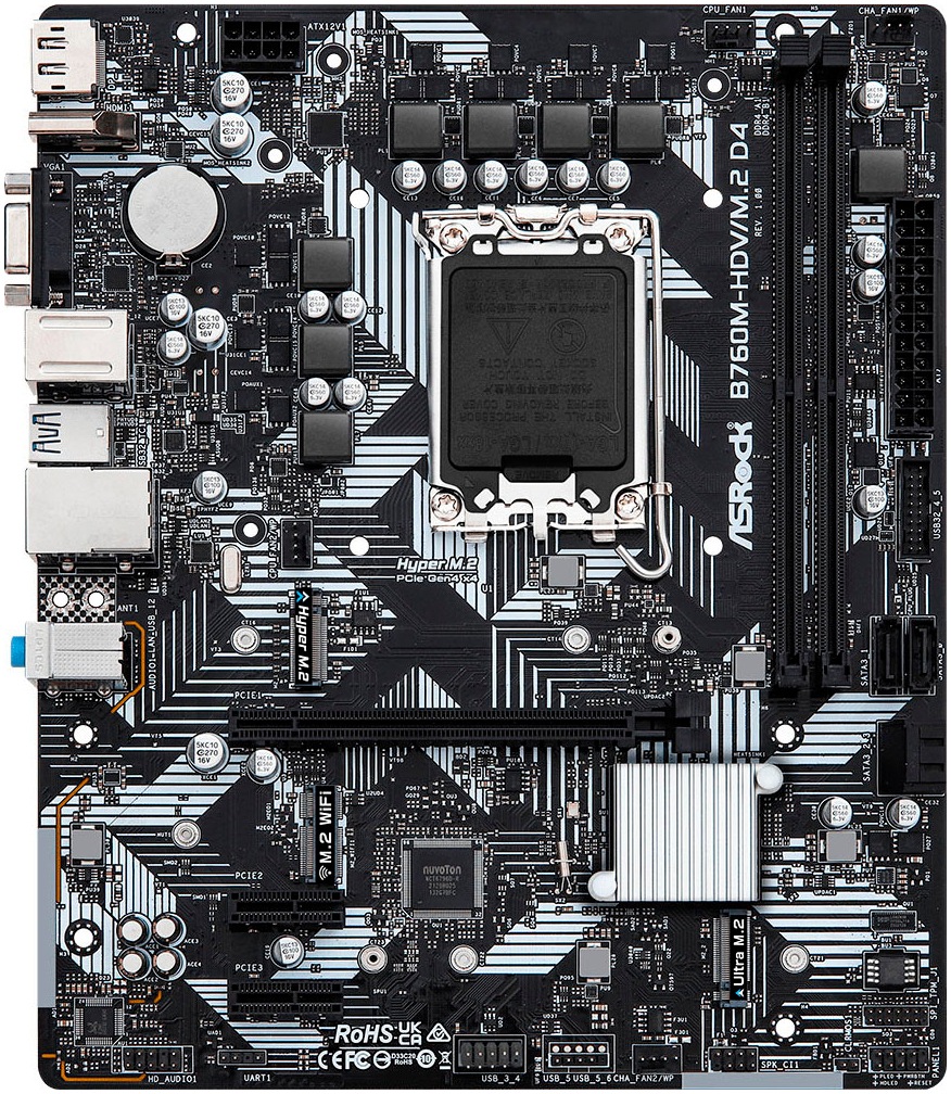 Asrock Mainboard »B760M-HDV/M.2 D4«