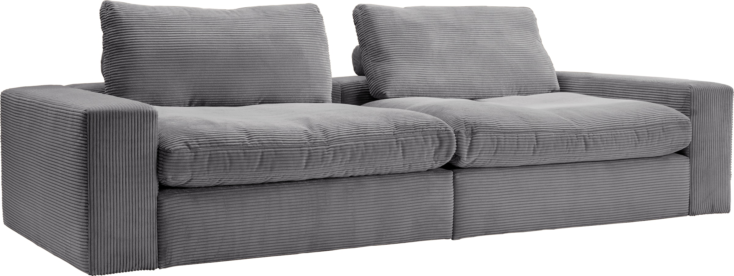 alina Big-Sofa »Sandy«, 266 cm breit und 123 cm tief, in modernem Cordstoff