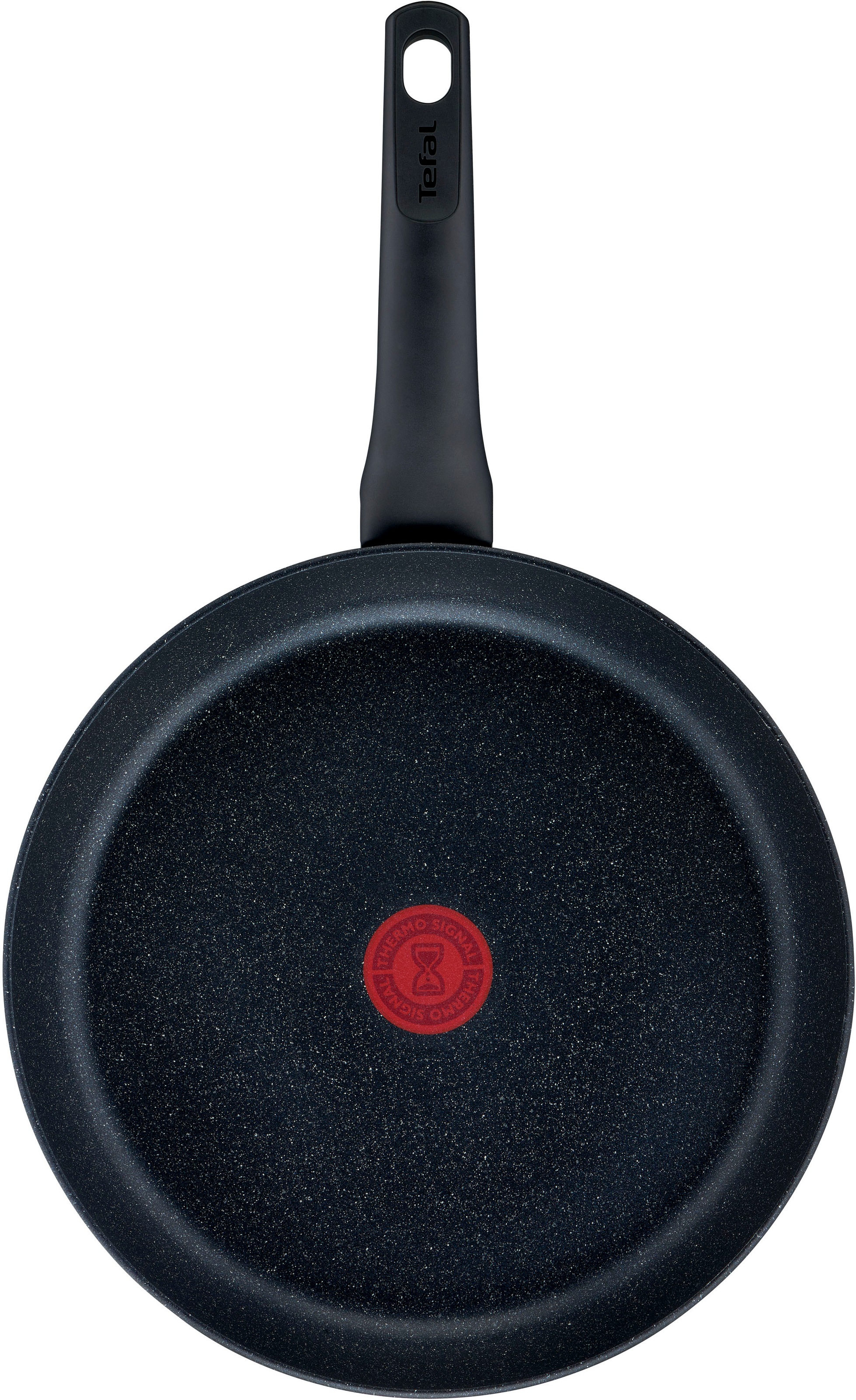 Tefal Bratpfanne »G28102 Black Stone Ø 20 cm«, Aluminium, Mineralia+ Antihaftversiegelung, Thermo-Signal, induktionsgeeignet