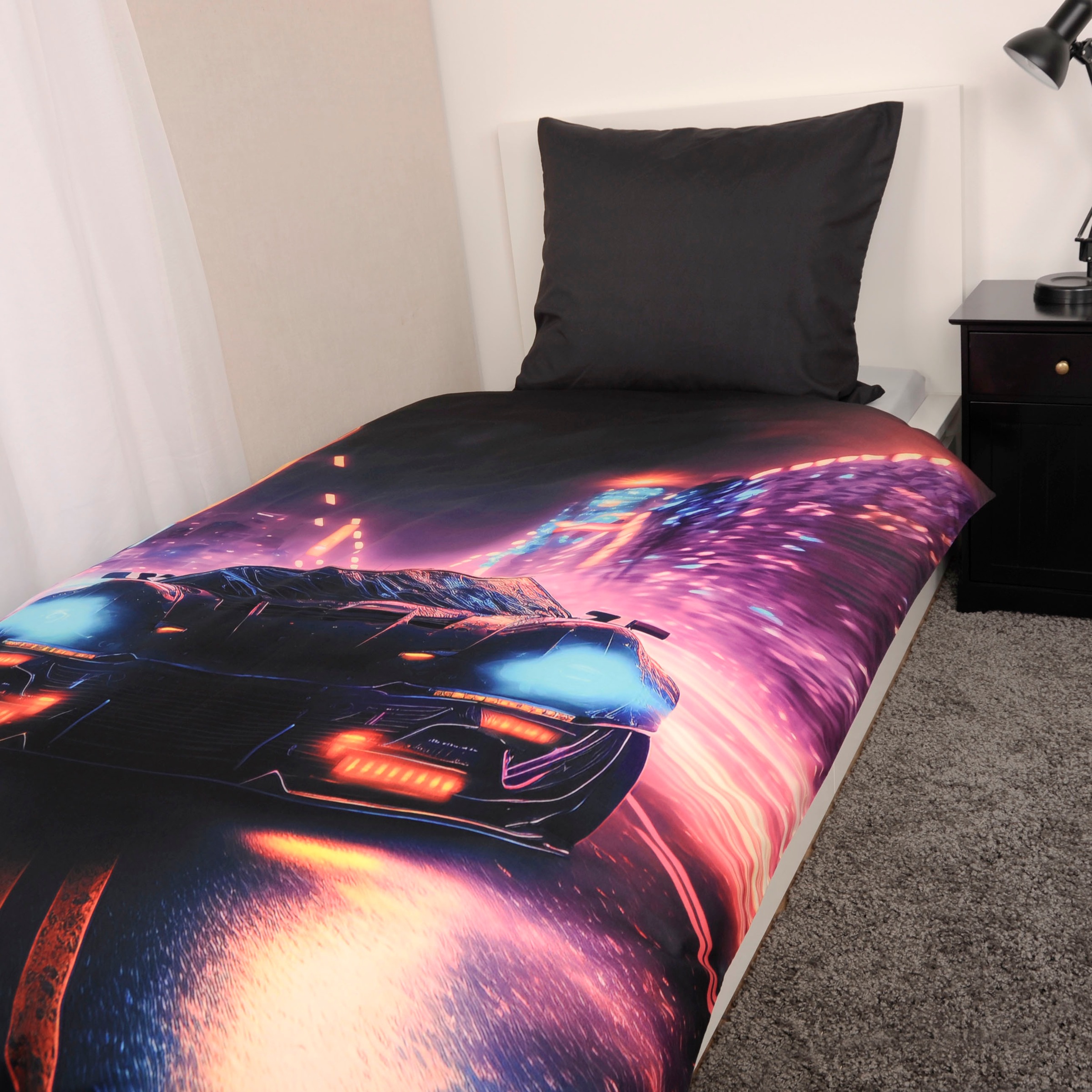Herding Young Collection Bettwäsche »YC Neoncar«, mit coolem Motiv