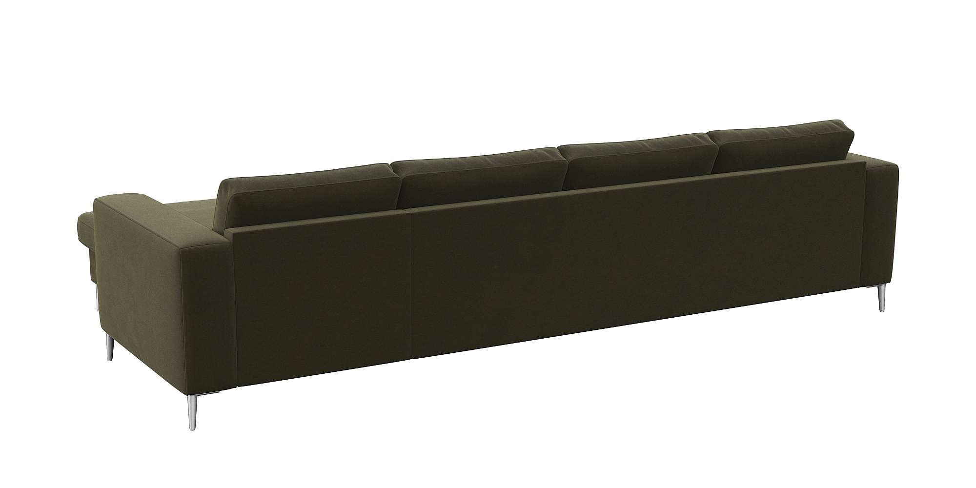 FLEXLUX Ecksofa »Fiore, super Sitzkomfort durch Kaltschaum im Sitz, L-Form«, breite Armlehnen, Füße Alu