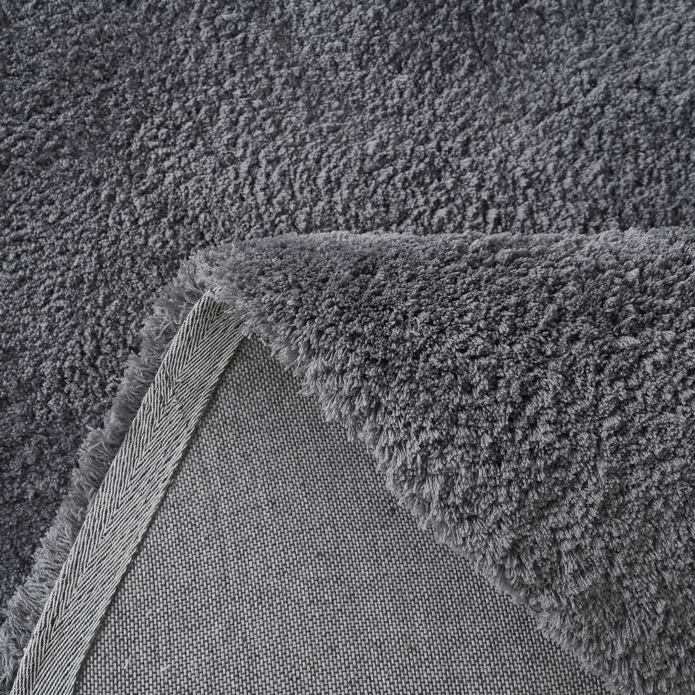 my home Hochflor-Teppich »Microfaser Teppich Magong, besonders weich, sehr feiner Flor«, rund, 25 mm Höhe, unifarben, weiche Teppiche, Wohnzimmer, Schlafzimmer, Kinderzimmer