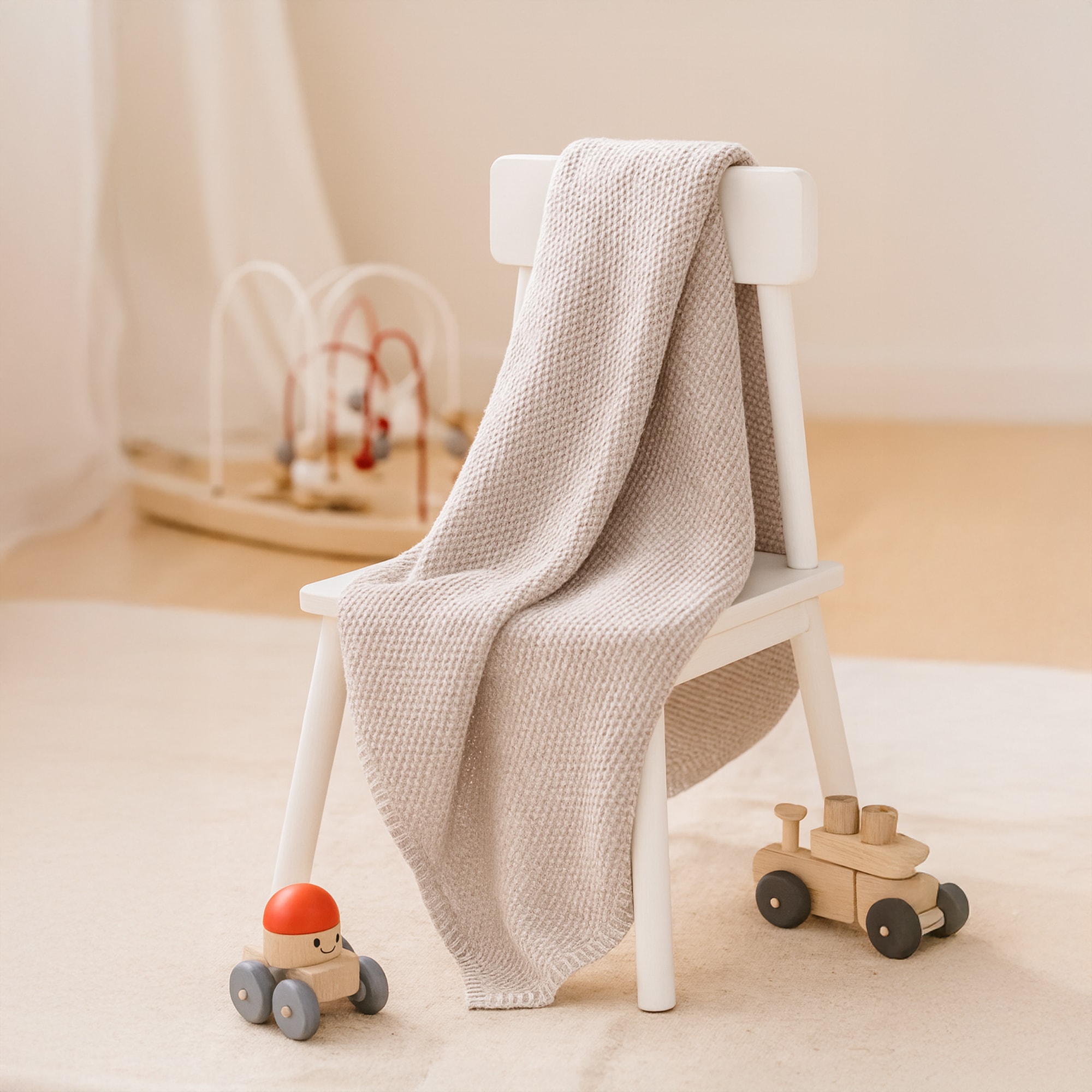 IBENA Kinderdecke »Wohndecke Charlotte mit GOTS« mit gewebter Struktur