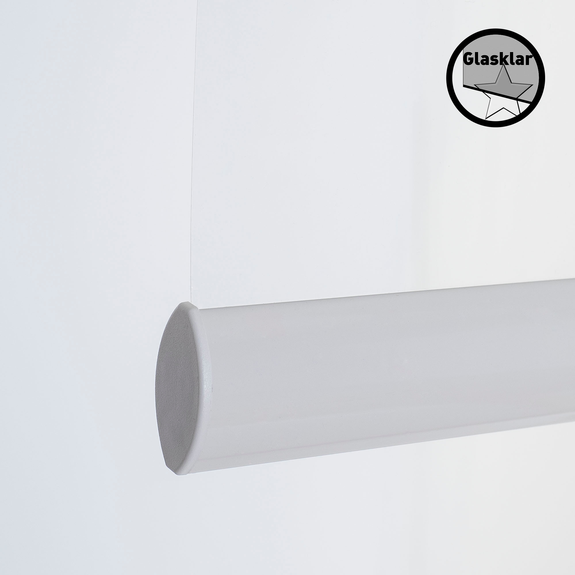 Liedeco Seitenzugrollo »Infektionsschutzrollo« transparent mit Bohren freihängend Infektionsschutzrollo Trennwand Transparentes Rollo