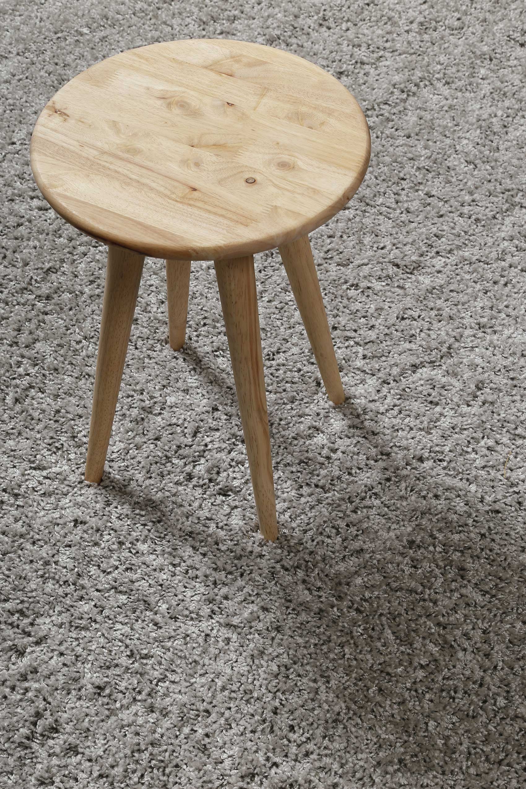 Homie Living Teppich »Gino«, rund, 30 mm Höhe, Hochflor, gewebt, weich, uni, Wohnzimmer, Schlafzimmer, waschbar