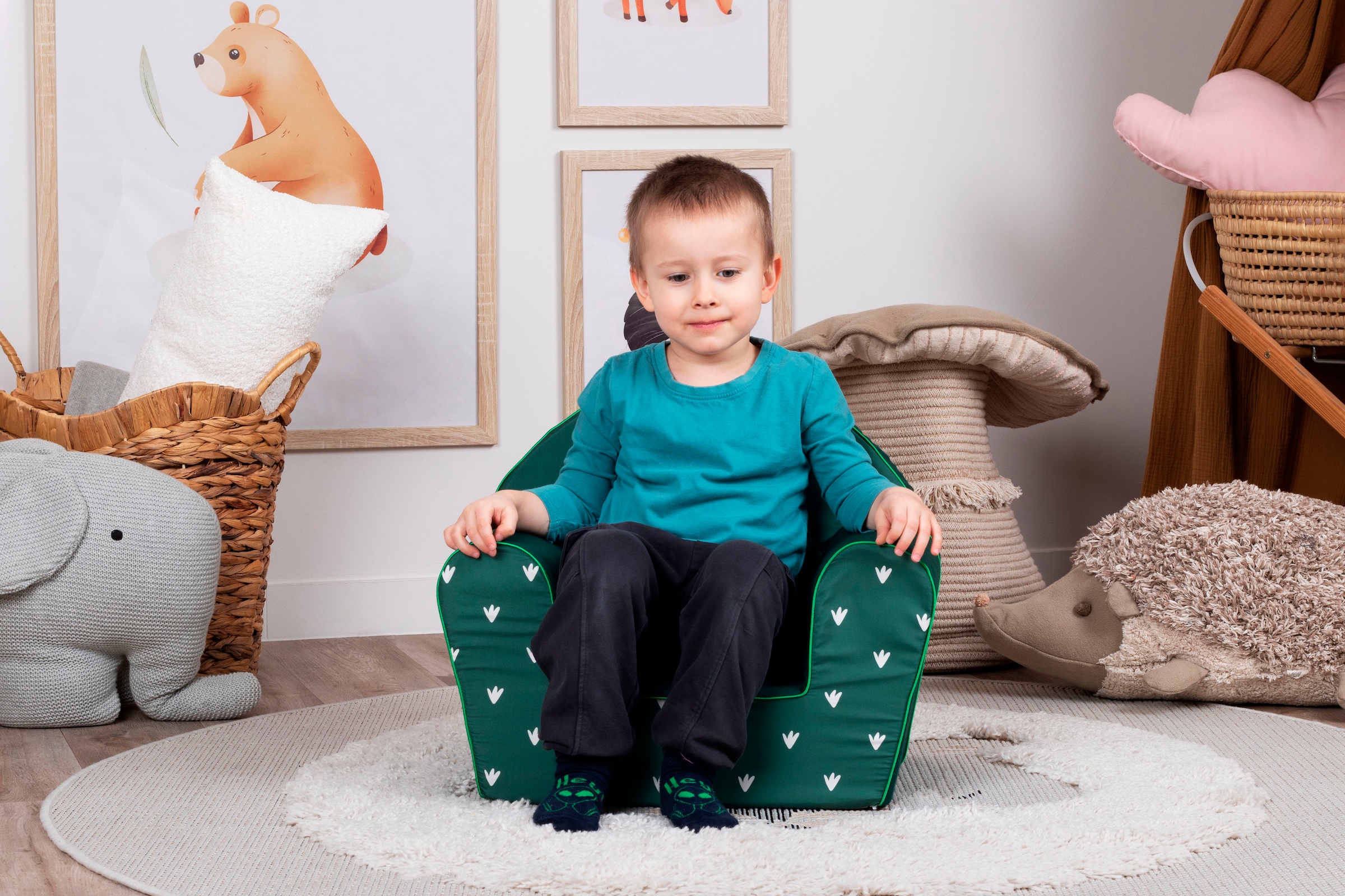 Knorrtoys® Sessel »Green frog«, für Kinder; Made in Europe