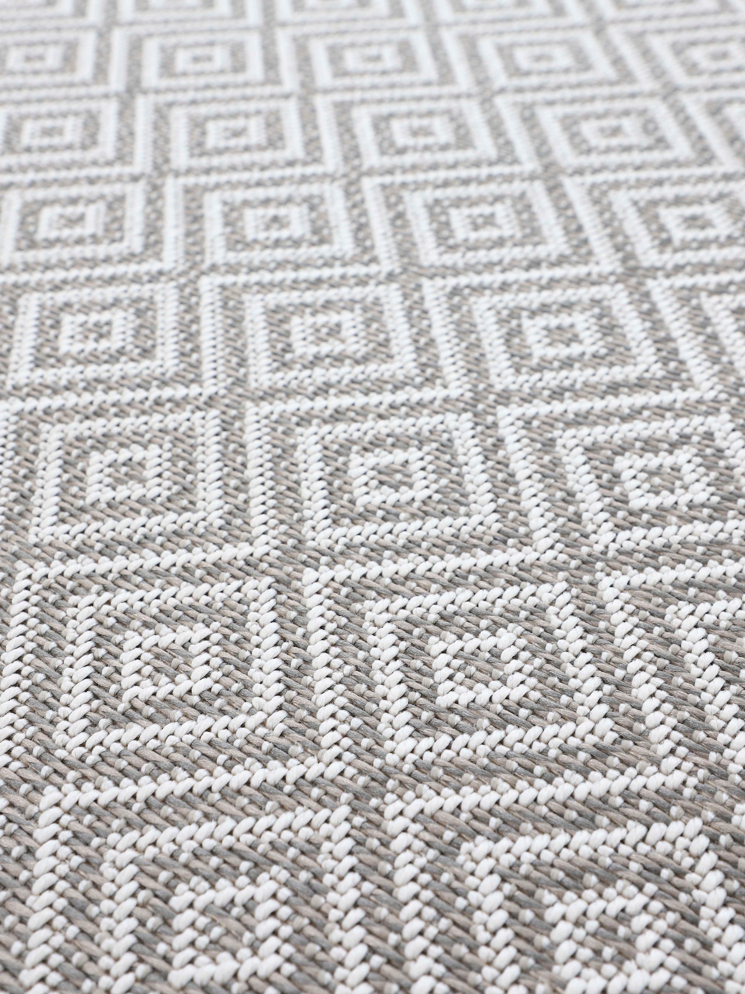 carpetfine Läufer »Boho 103«, rechteckig, 4 mm Höhe, robustes Flachgewebe, Sisal Optik, UV-beständig, Außenbereich