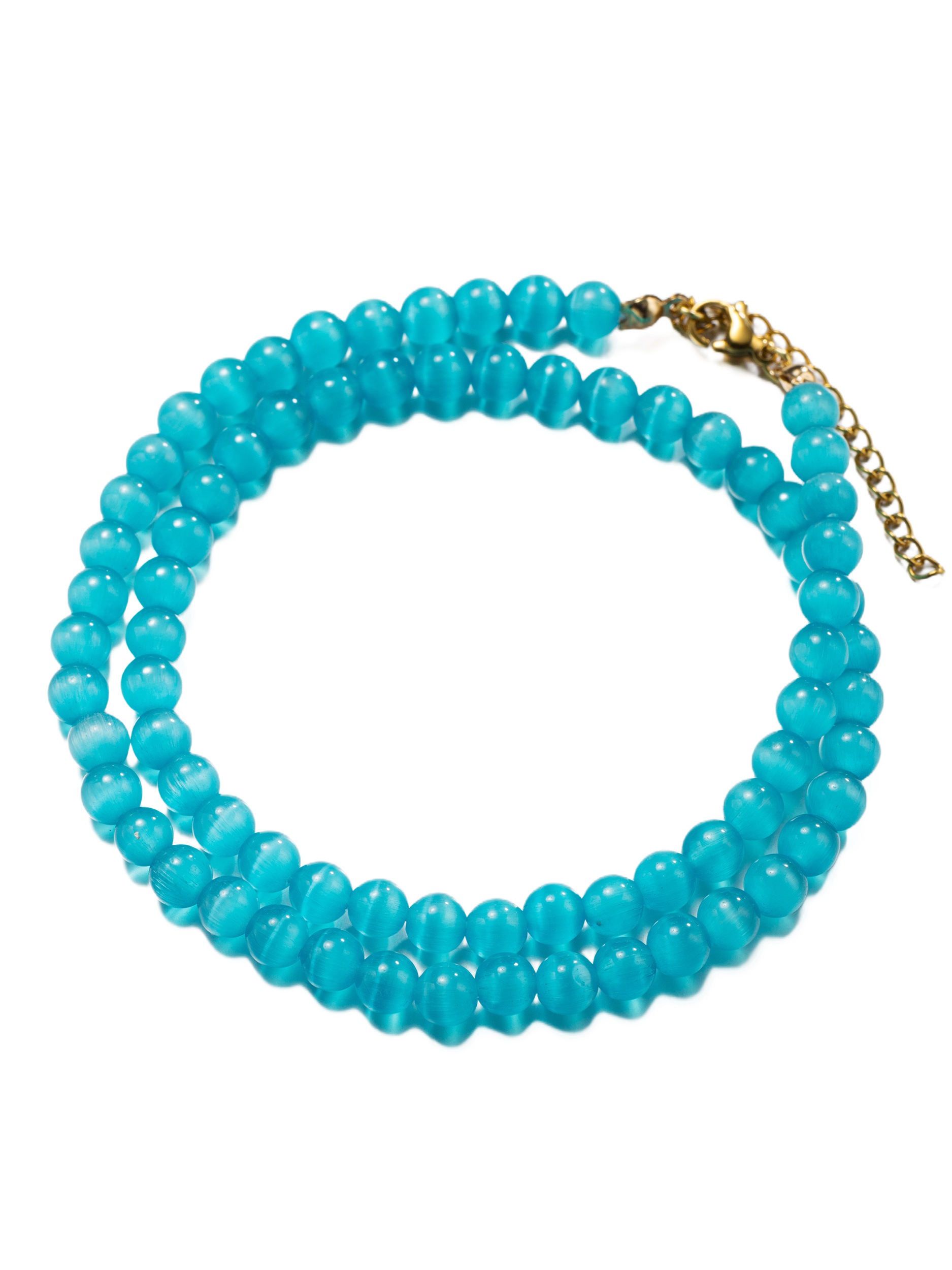 Aniston JEWELRY & WATCHES Collier »Schmuck Geschenk Edelstahl Halsschmuck Halskette Edelstein Kugeln« Made in Germany - mit Cat´s Eye