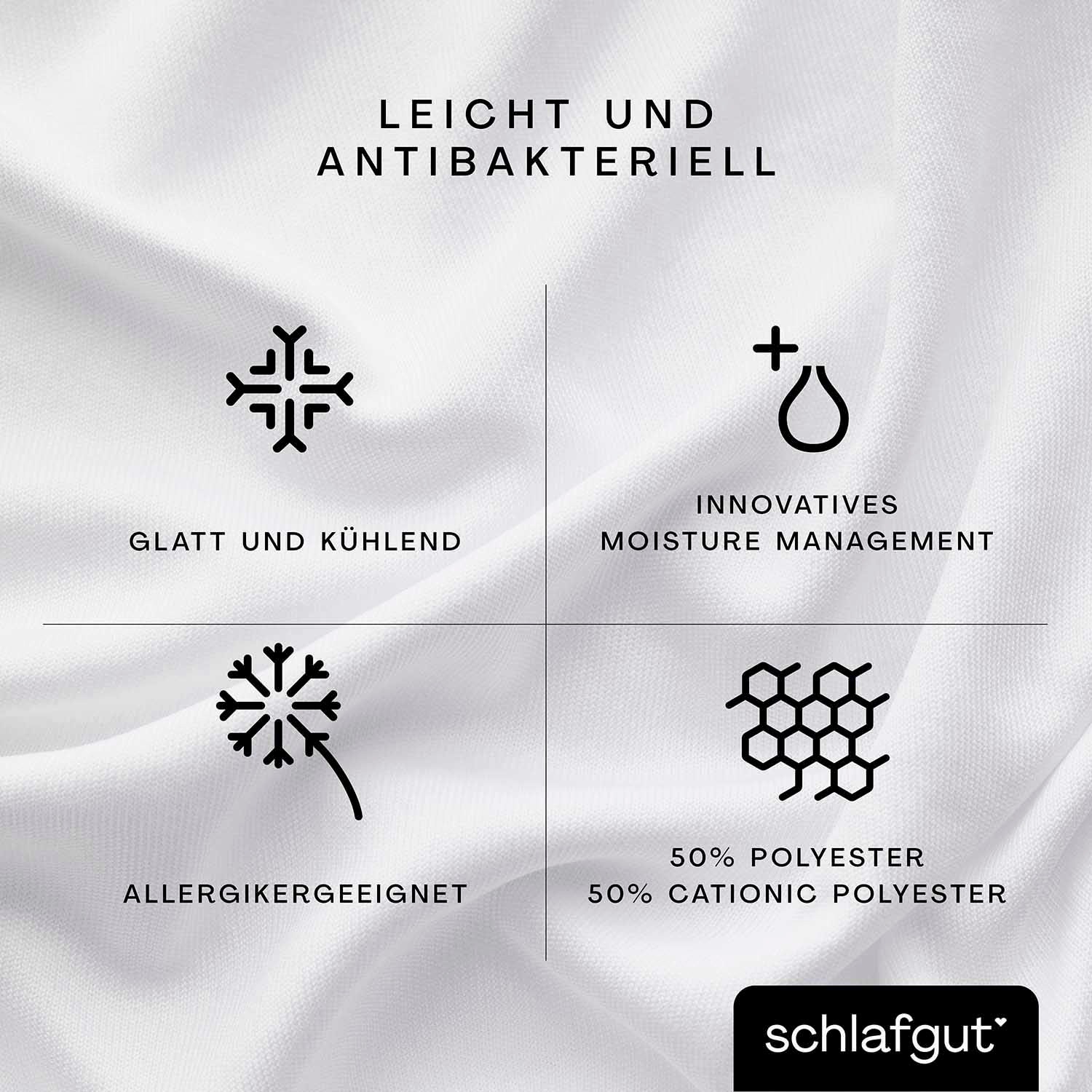 Schlafgut Spannbettlaken »Cool Contact«, 100% gekämmte Mikrofaser