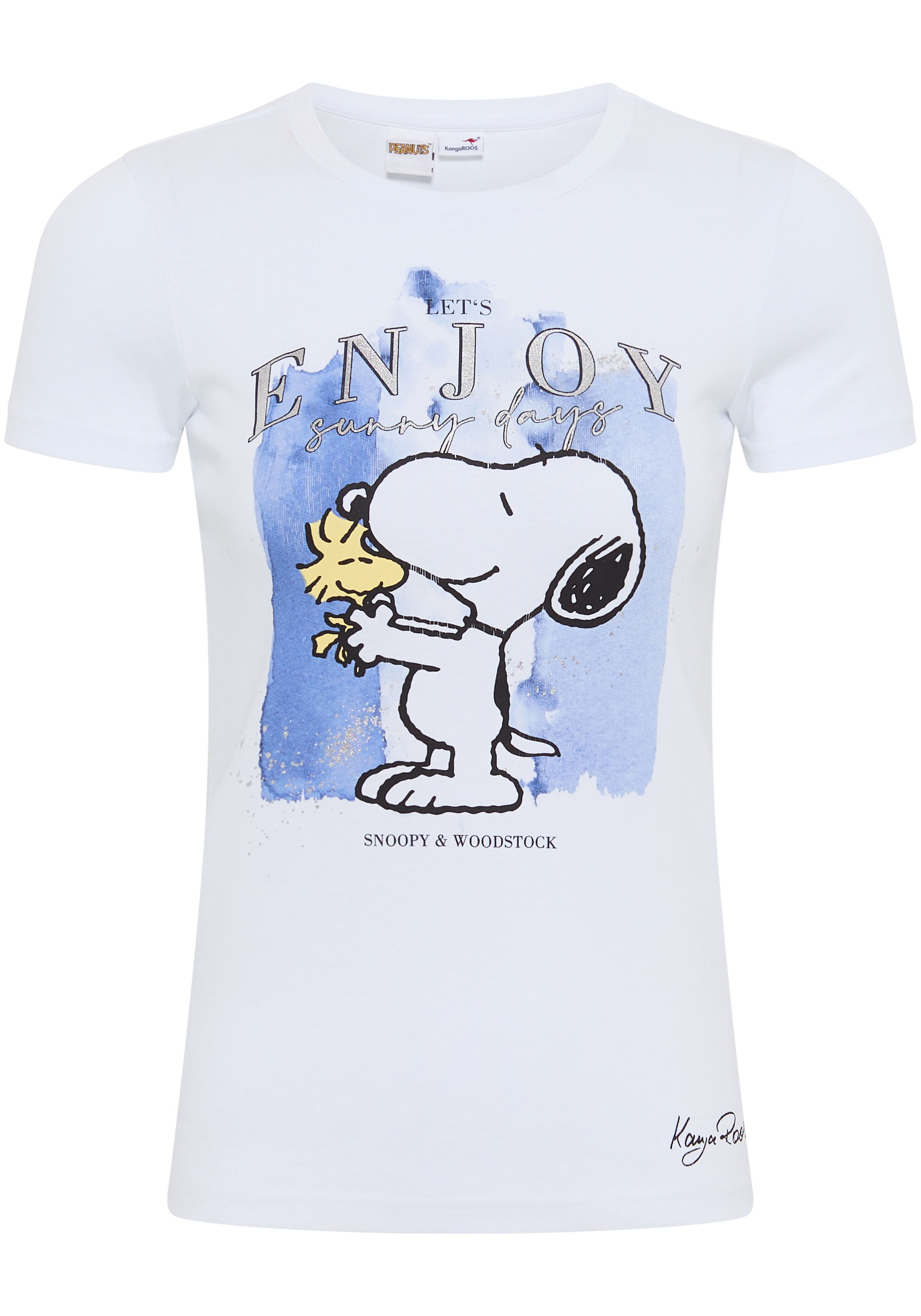 KangaROOS Kurzarmshirt, mit lizensiertem Snoopy Print Originaldesign