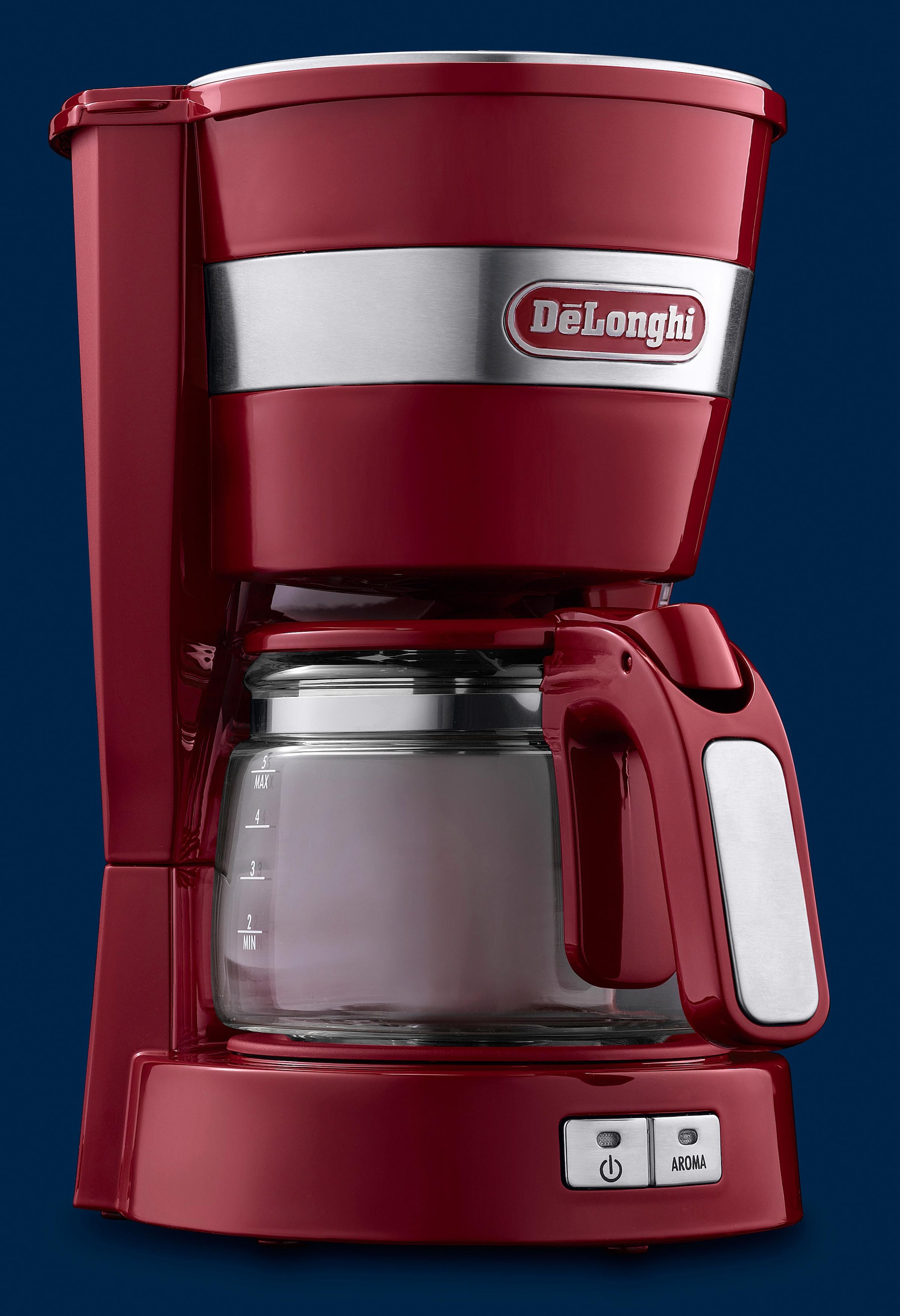 De'Longhi Filterkaffeemaschine »ACTIVE LINE ICM14011.R«, 0,65 l Kaffeekanne, Permanentfilter