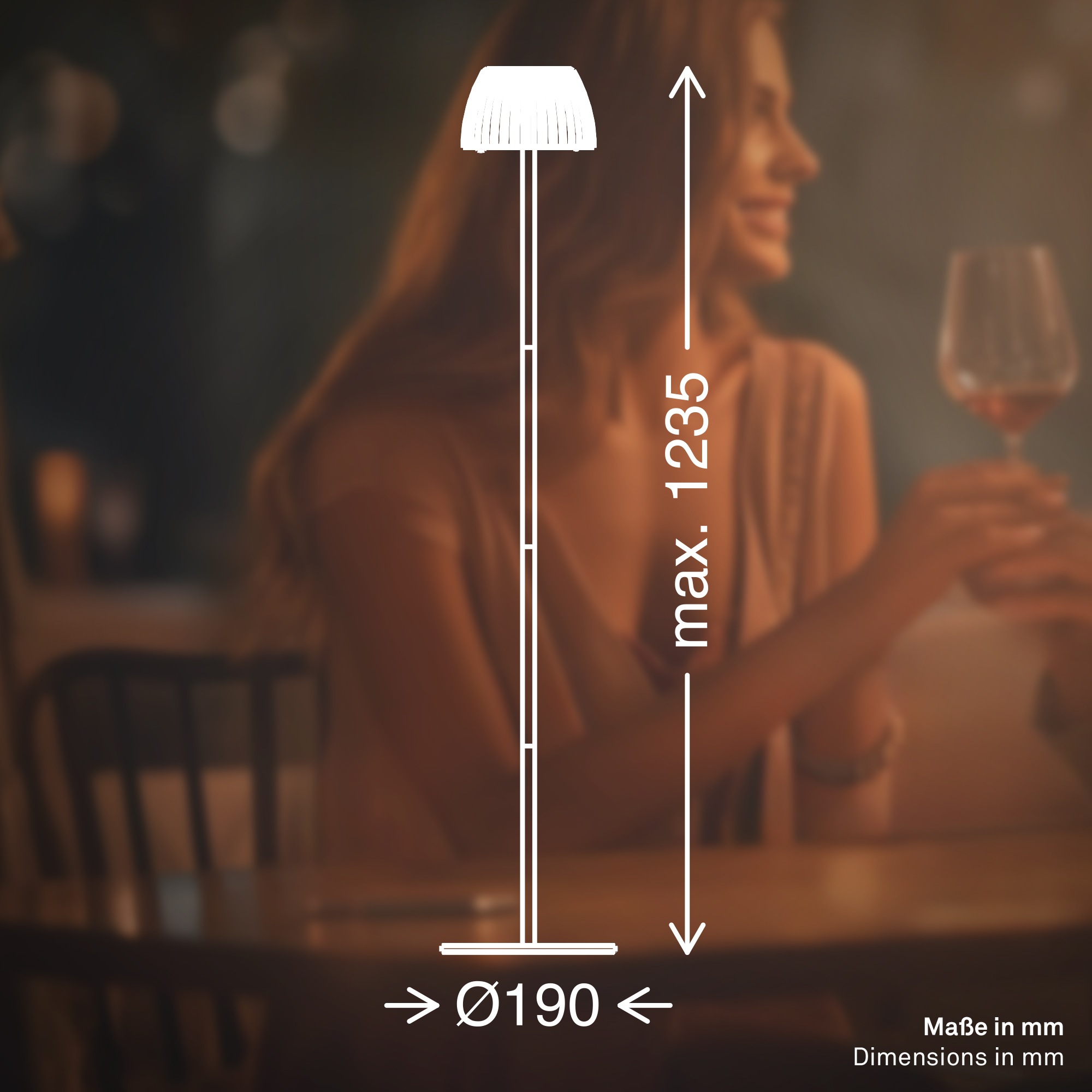 Briloner Leuchten LED Stehlampe »Akku LED Stehleuchte, beige«