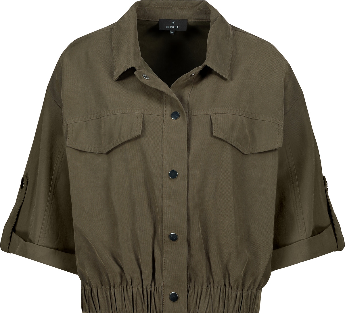 Monari Hemdjacke »Jacke Modal« ohne Kapuze Regular fit mit Druckknöpfen