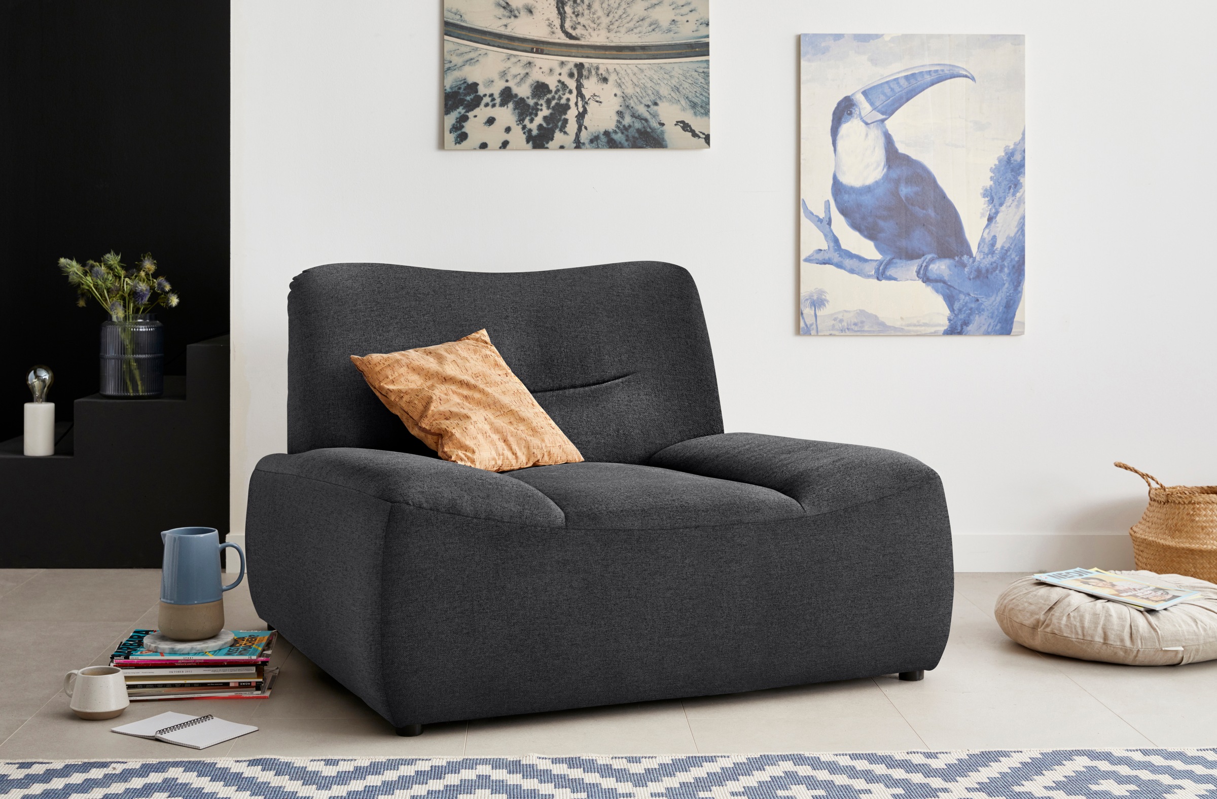DOMO collection Sessel »Cesena modern, elegante flache Armlehnen, komfortab günstig online kaufen