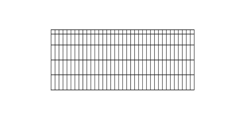KRAUS Doppelstabmattenzaun »Dino-Pro DS-60x40«, grün, 80 cm hoch, 2 m Verlängerungsmatte, 1 Pfosten