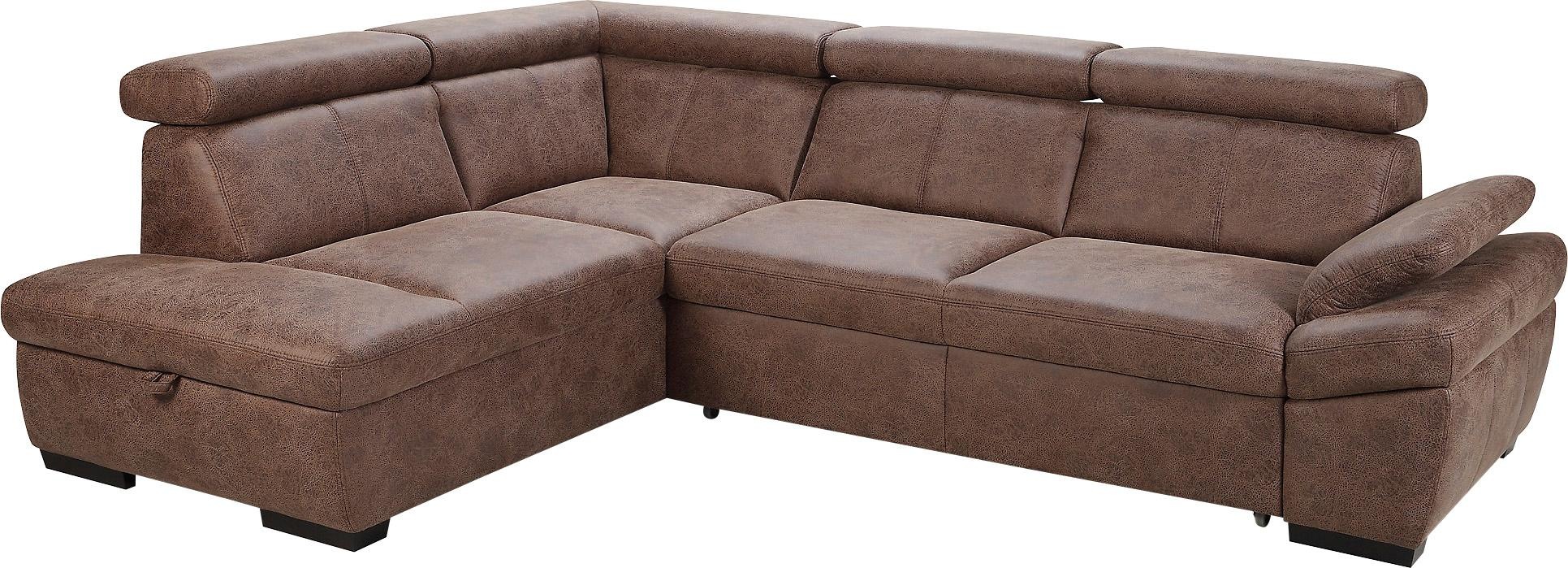 exxpo - sofa fashion Ecksofa "Salerno, inkl. Kopf- und Armteilverstellung, günstig online kaufen