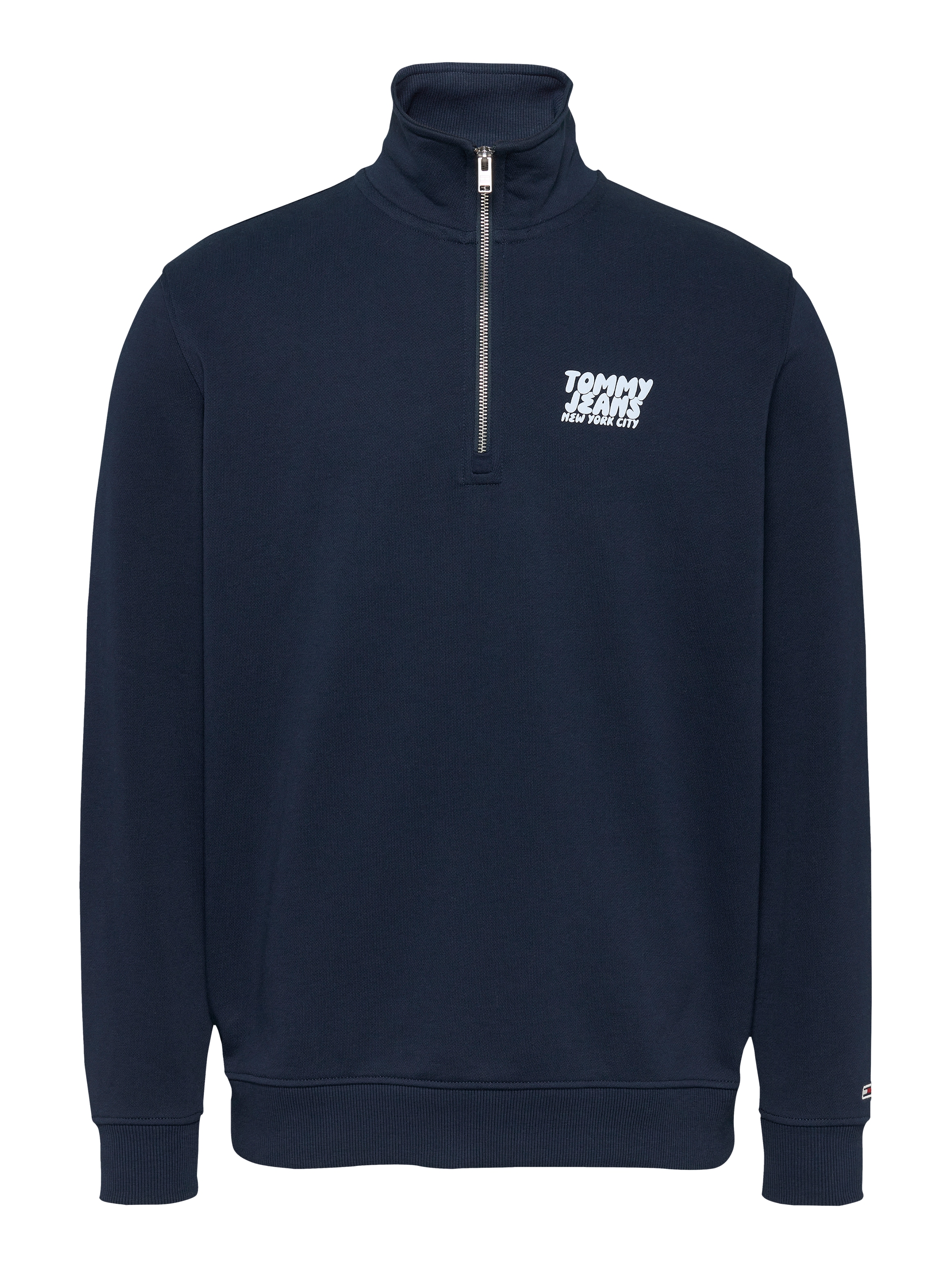 Tommy Jeans Sweatshirt »TJM REG BUBBLE QRTR ZIP FRNT/BCK«, mit großem Rückenprint

