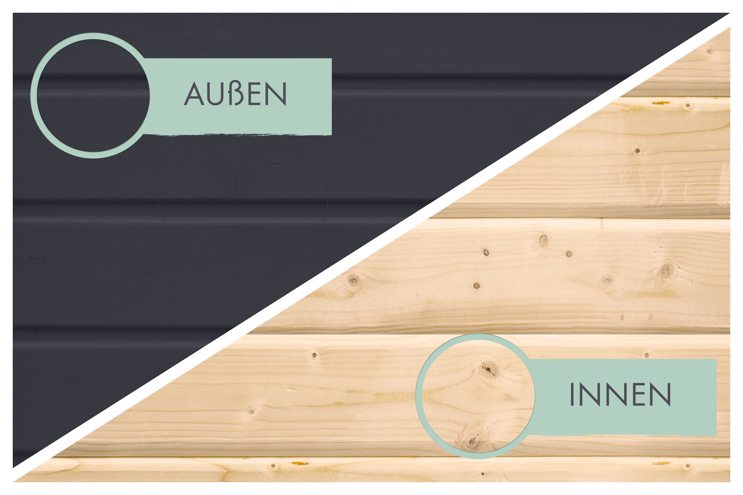 Karibu Gartenhaus »Jupiter 3«, in verschiedenen Farben, mit Anbaudach 2,35 m breit