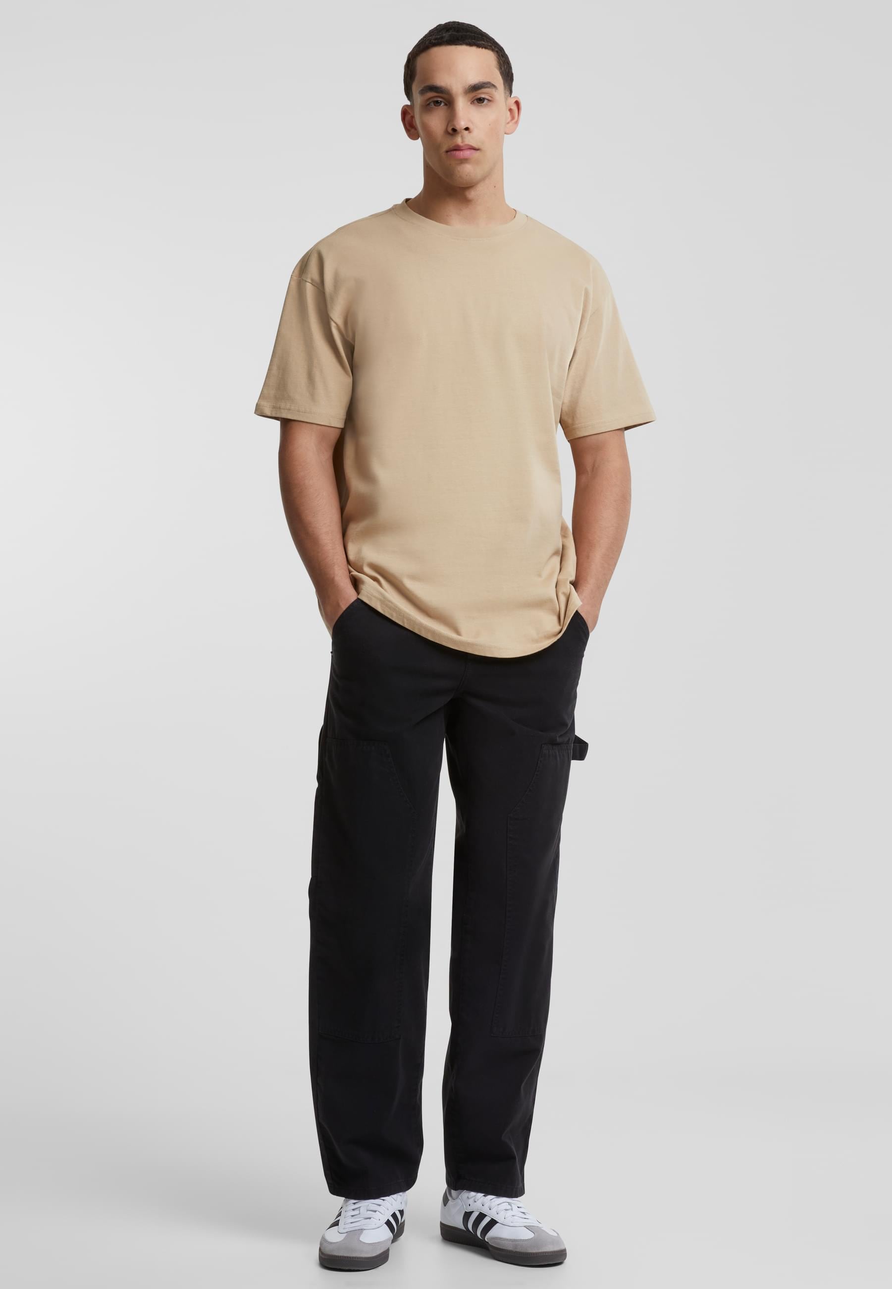 URBAN CLASSICS Stoffhose »Urban Classics Herren Twill Double Knee Pants«