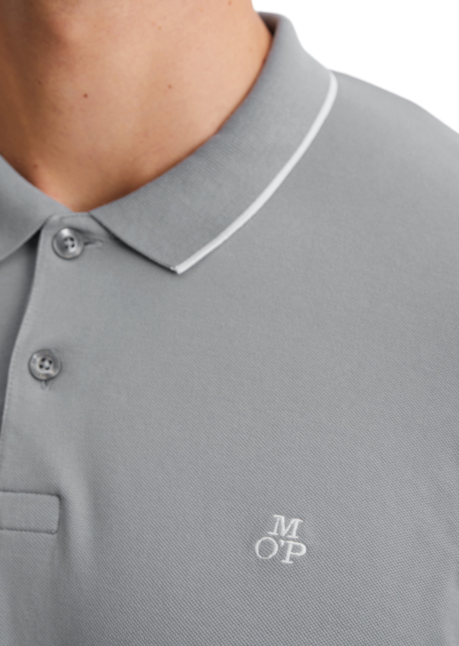 Marc O'Polo Poloshirt, aus Piqué, regular fit, kontrastfarbene Details