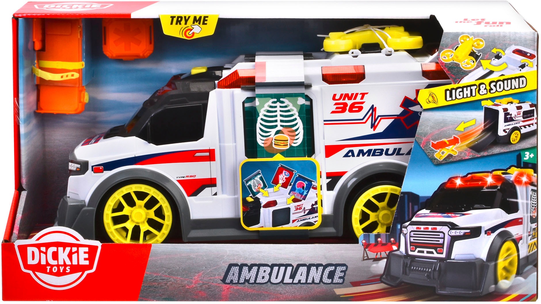 Dickie Toys Spielzeug-Krankenwagen »Ambulance«, mit Licht & Sound