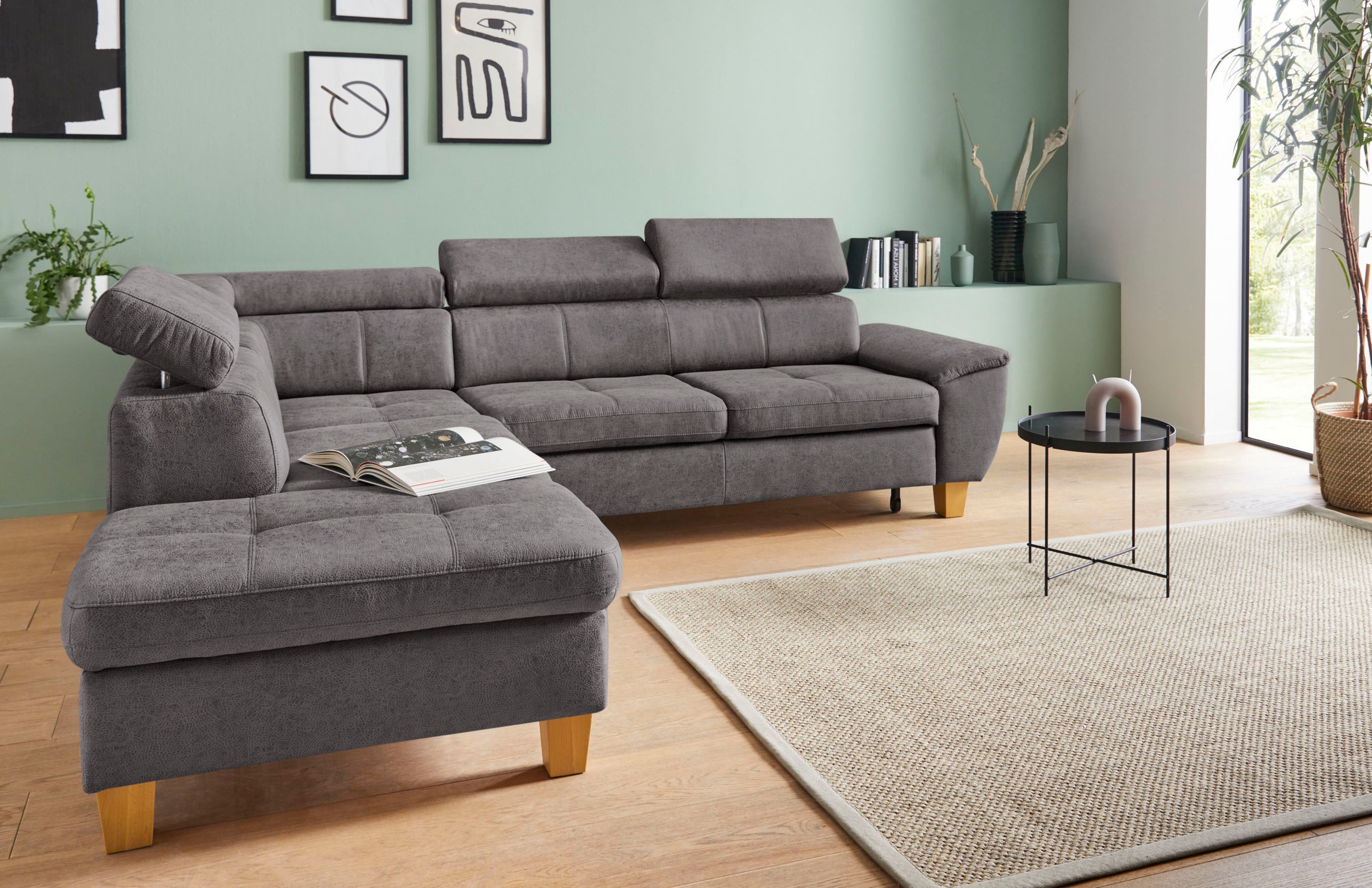 exxpo - sofa fashion Ecksofa »Enya, aufwendige Detailverarbeitung, hoher Si günstig online kaufen