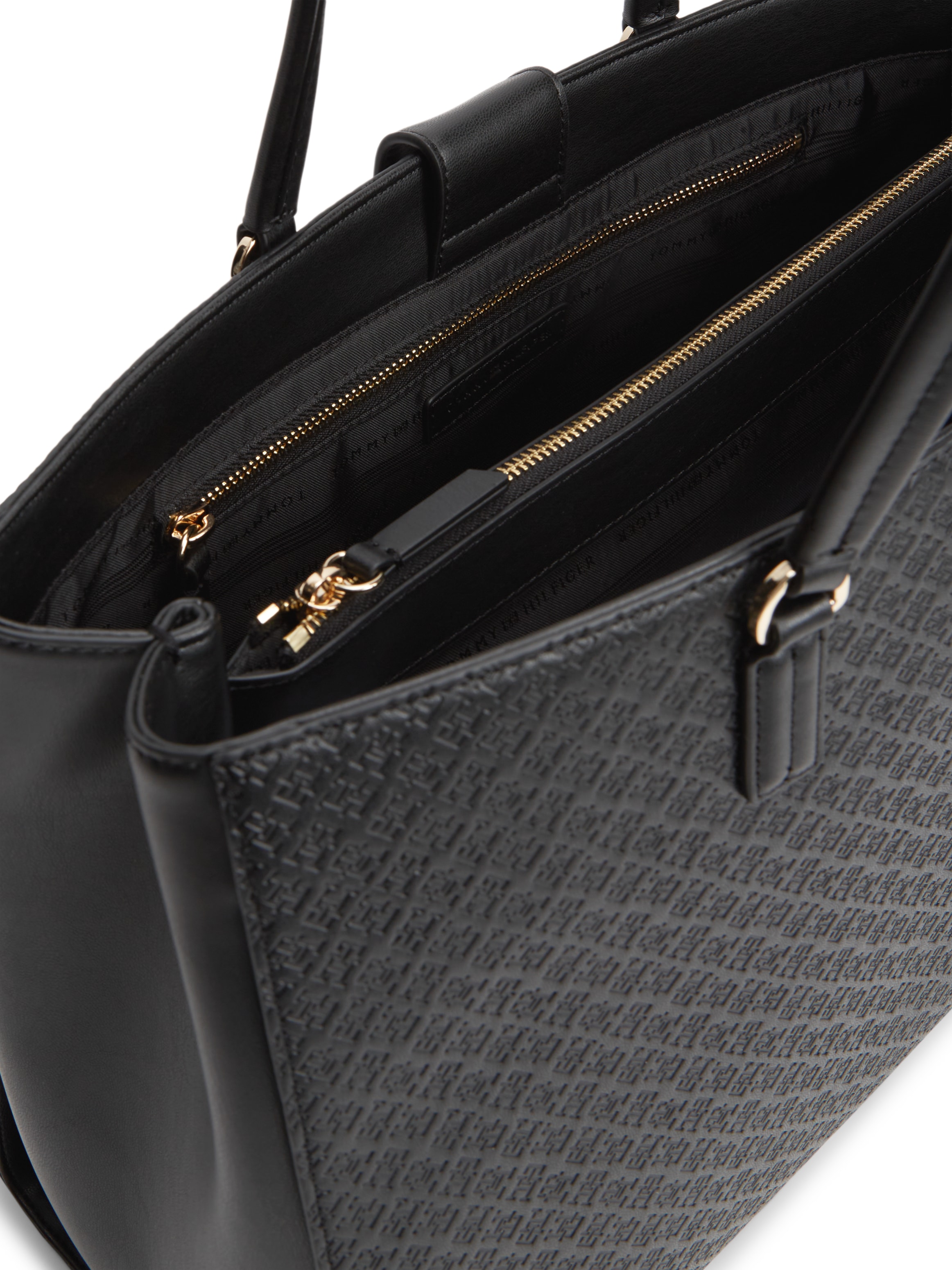 Tommy Hilfiger Tragetasche »TH DAILY TOTE MONO« Damen Handtasche, Schultertache mit Allover-TH-Logoprägung