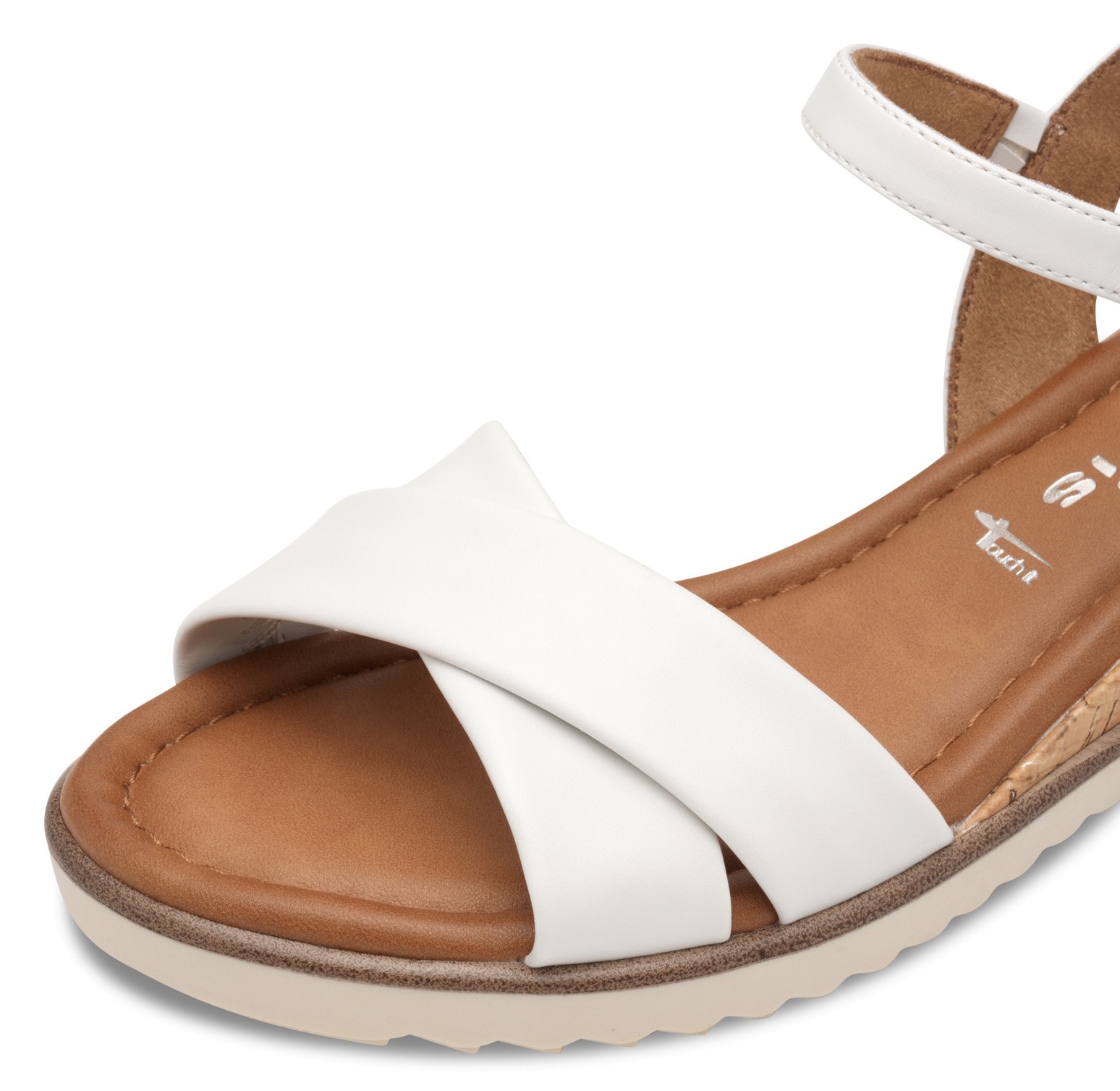 Tamaris Sandalette  , Keilabsatz, Sommerschuh, Riemchensandale mit Schnallenverschluss