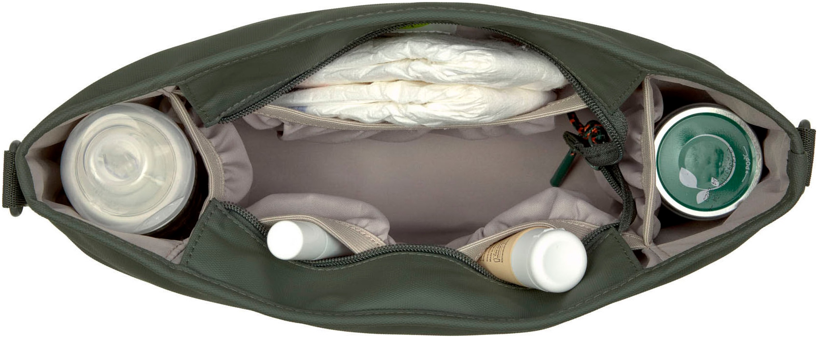 LÄSSIG Kinderwagen-Tasche »Green Label, Buggy Organizer, dark olive«, für Kinderwagen oder Buggy