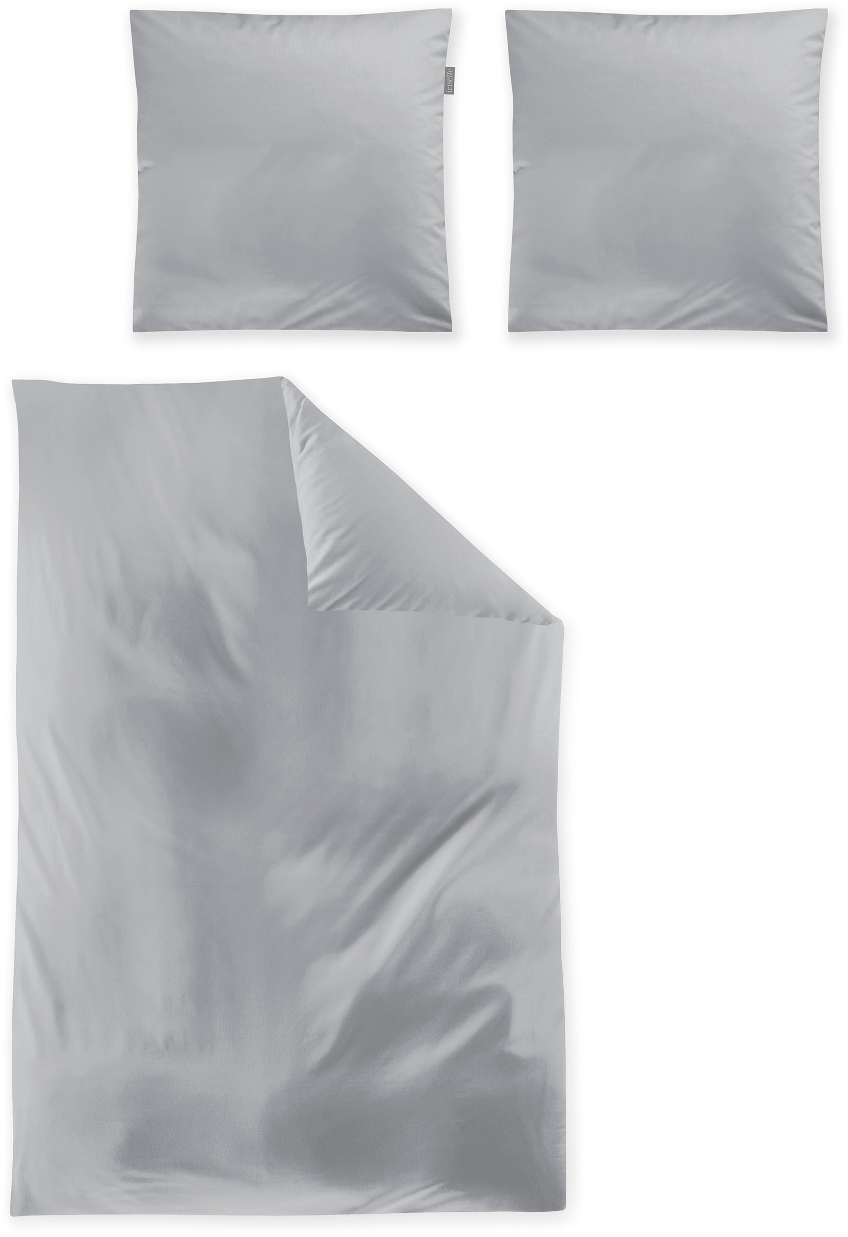 Irisette Bettwäsche Mako-Satin uni Bettwäsche Set günstig online kaufen